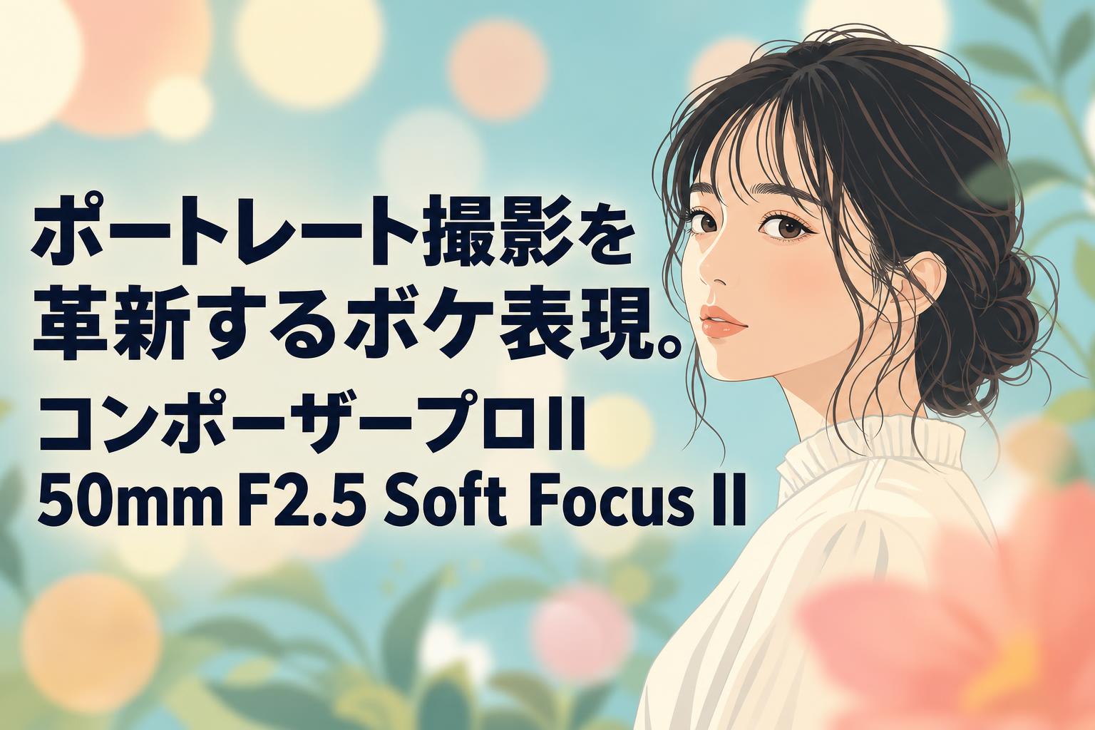 ポートレート撮影を革新するボケ表現。コンポーザープロII 50mm F2.5 Soft Focus II