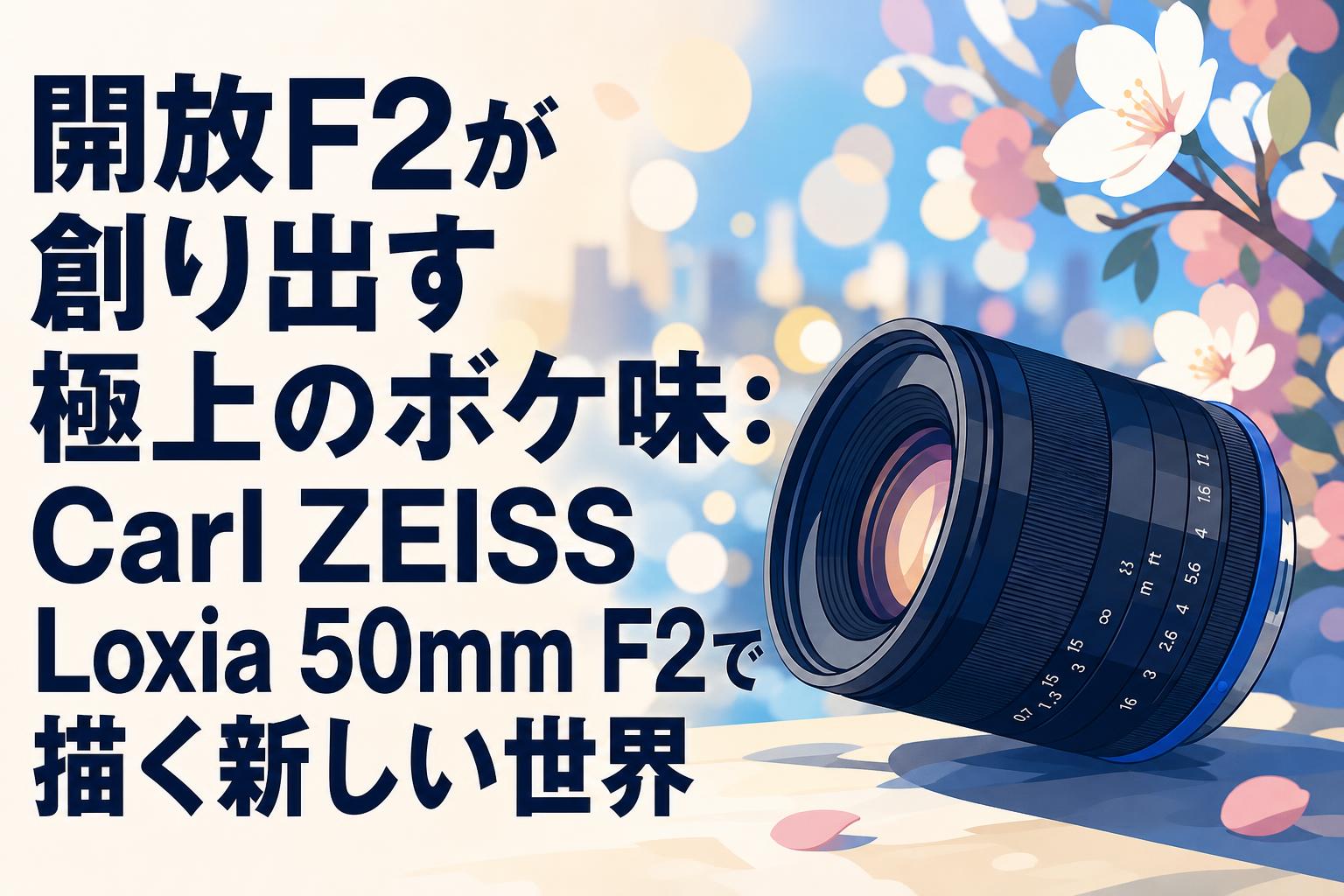 開放F2が創り出す極上のボケ味：Carl ZEISS Loxia 50mm F2で描く新しい世界