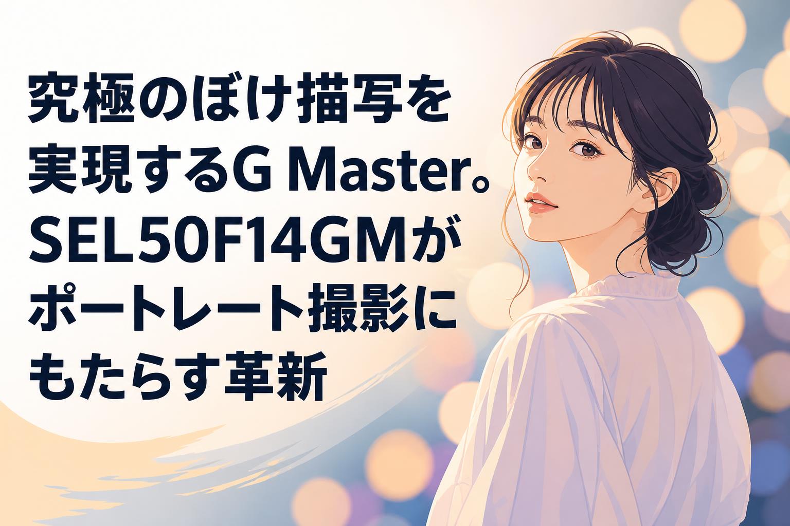 究極のぼけ描写を実現するG Master。SEL50F14GMがポートレート撮影にもたらす革新