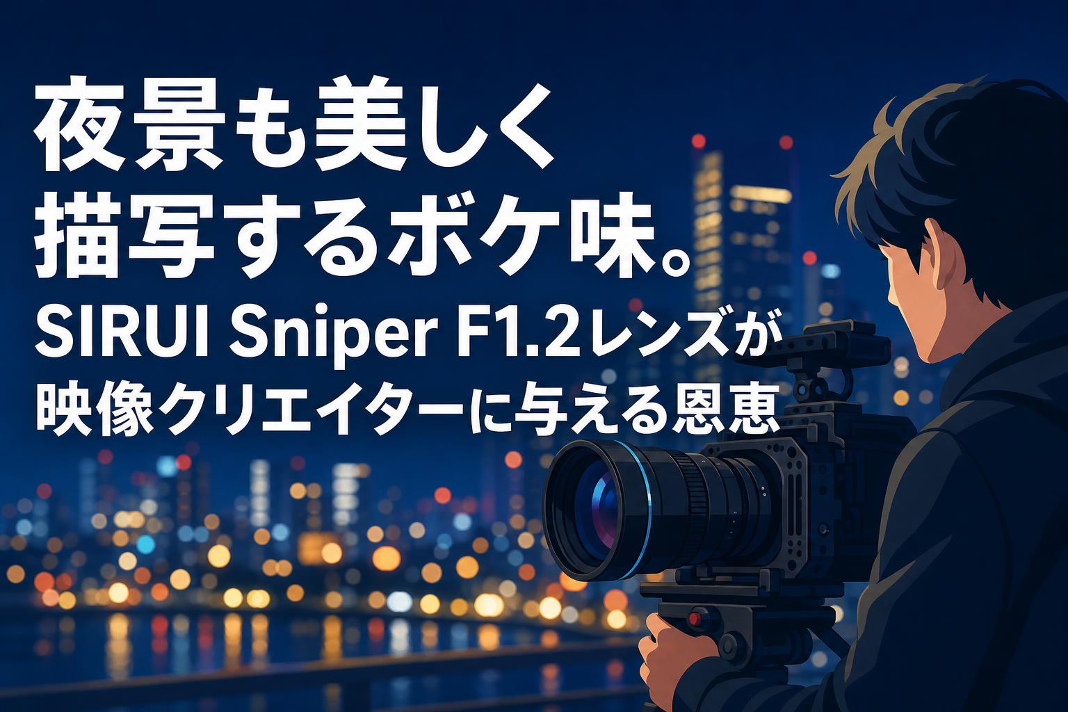夜景も美しく描写するボケ味。SIRUI Sniper F1.2レンズが映像クリエイターに与える恩恵