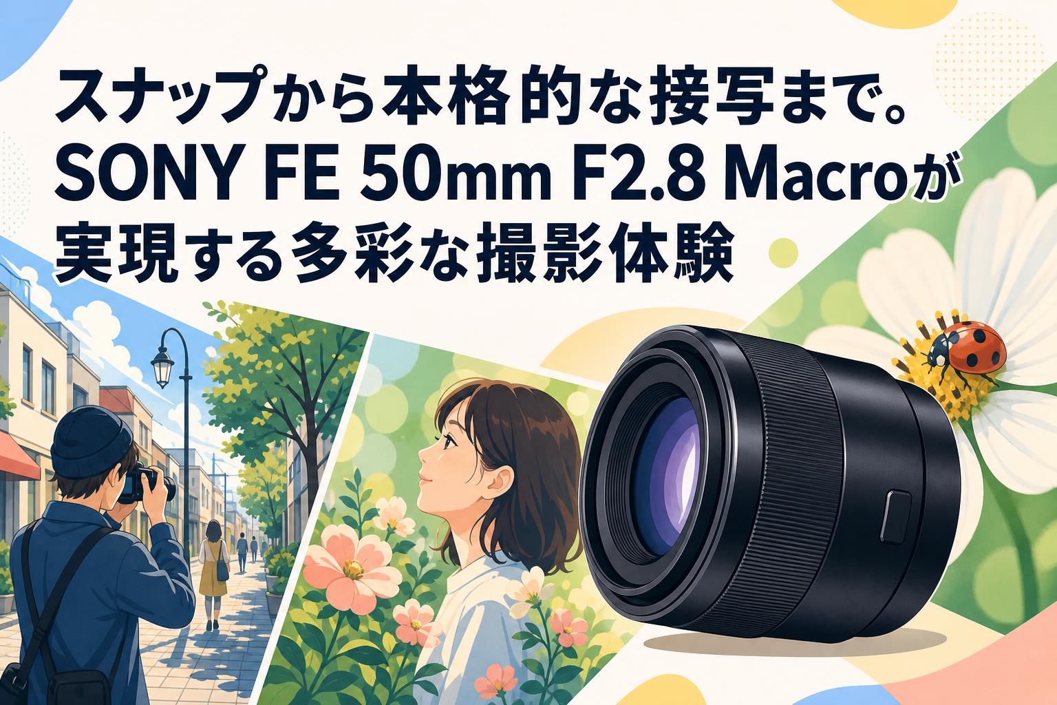 スナップから本格的な接写まで。SONY FE 50mm F2.8 Macroが実現する多彩な撮影体験