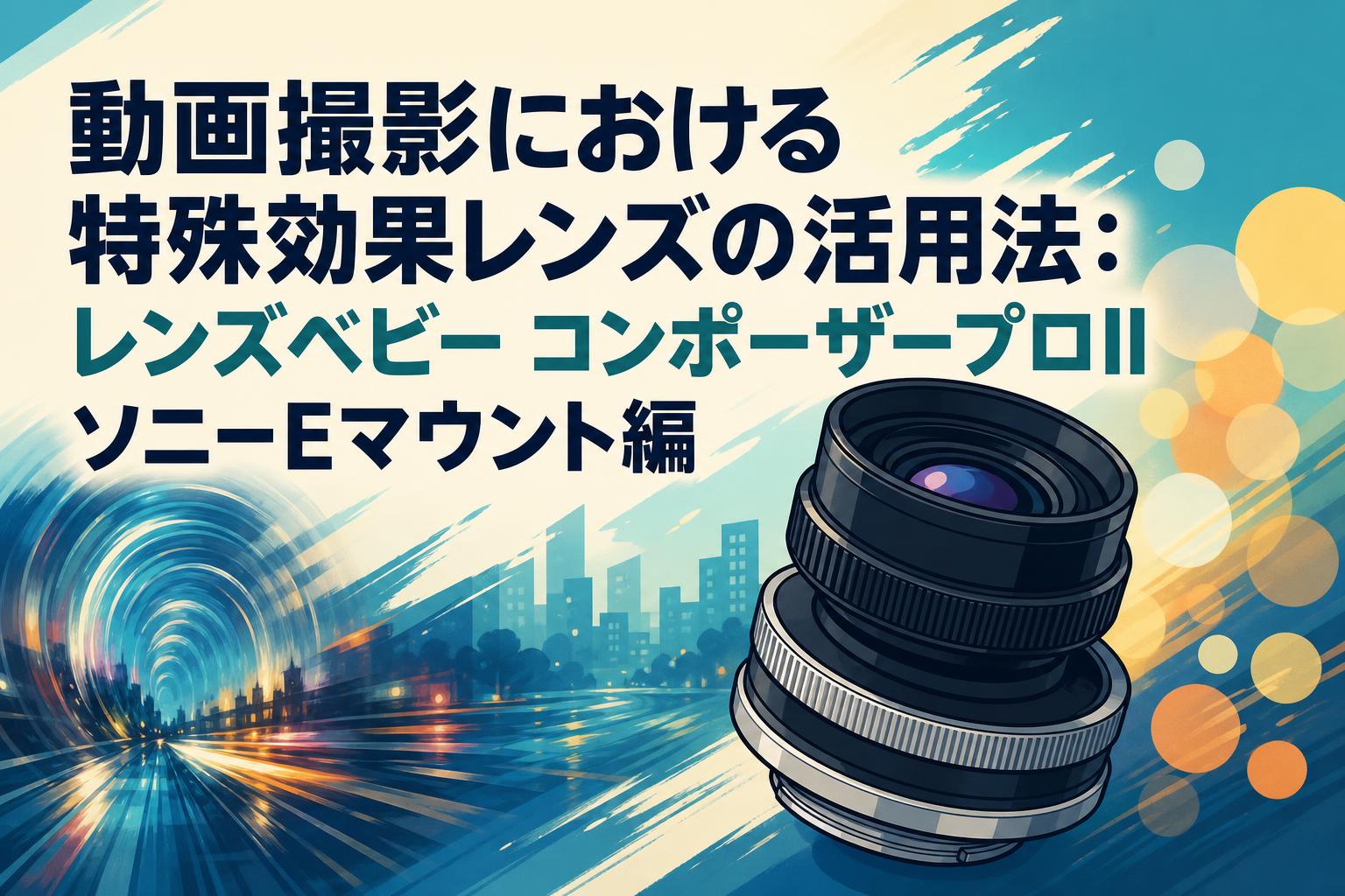 動画撮影における特殊効果レンズの活用法：レンズベビー コンポーザープロII ソニーEマウント編