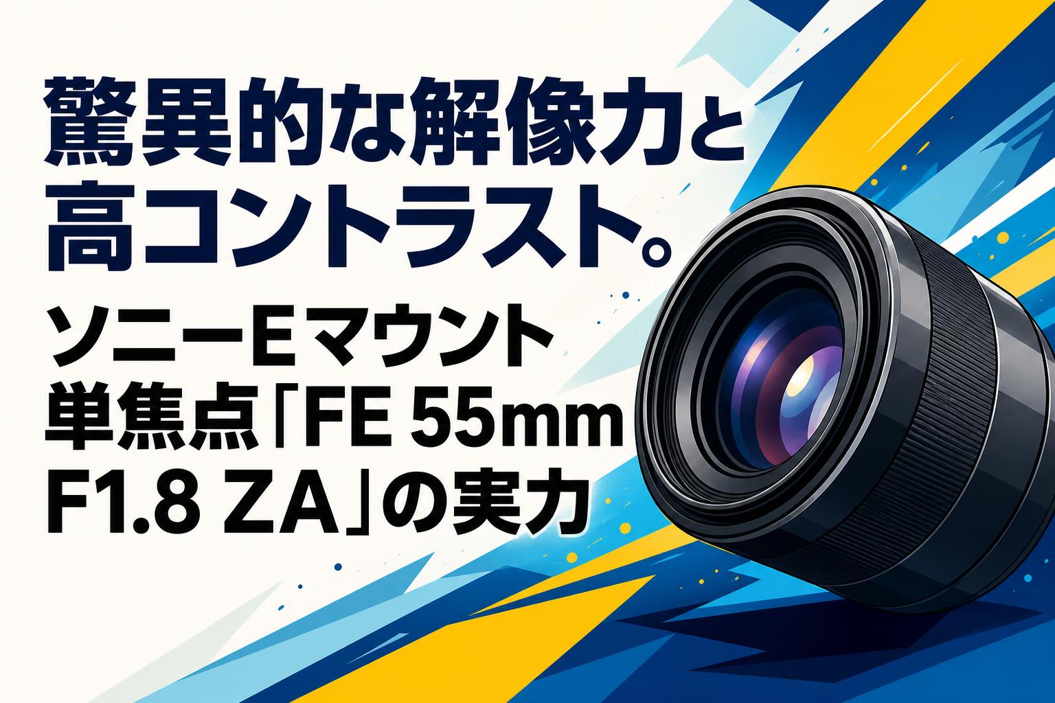 驚異的な解像力と高コントラスト。ソニーEマウント単焦点「FE 55mm F1.8 ZA」の実力