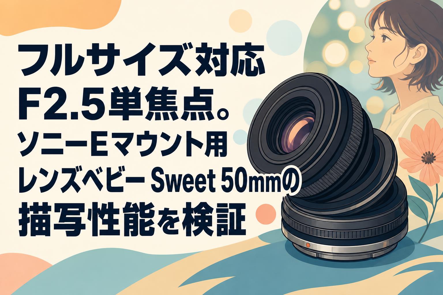 フルサイズ対応F2.5単焦点。ソニーEマウント用レンズベビー Sweet 50mmの描写性能を検証
