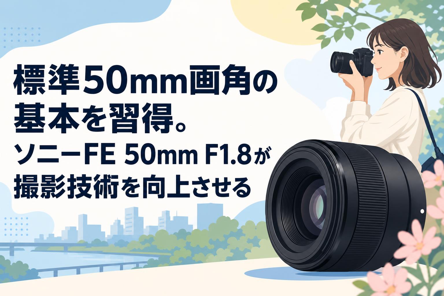 標準50mm画角の基本を習得。ソニーFE 50mm F1.8が撮影技術を向上させる