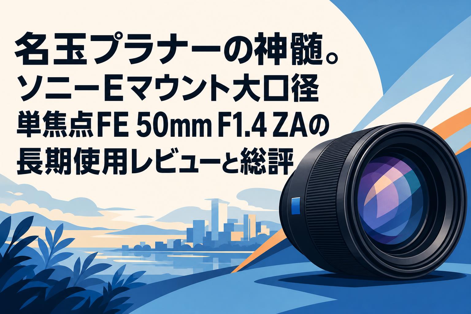 名玉プラナーの神髄。ソニーEマウント大口径単焦点FE 50mm F1.4 ZAの長期使用レビューと総評