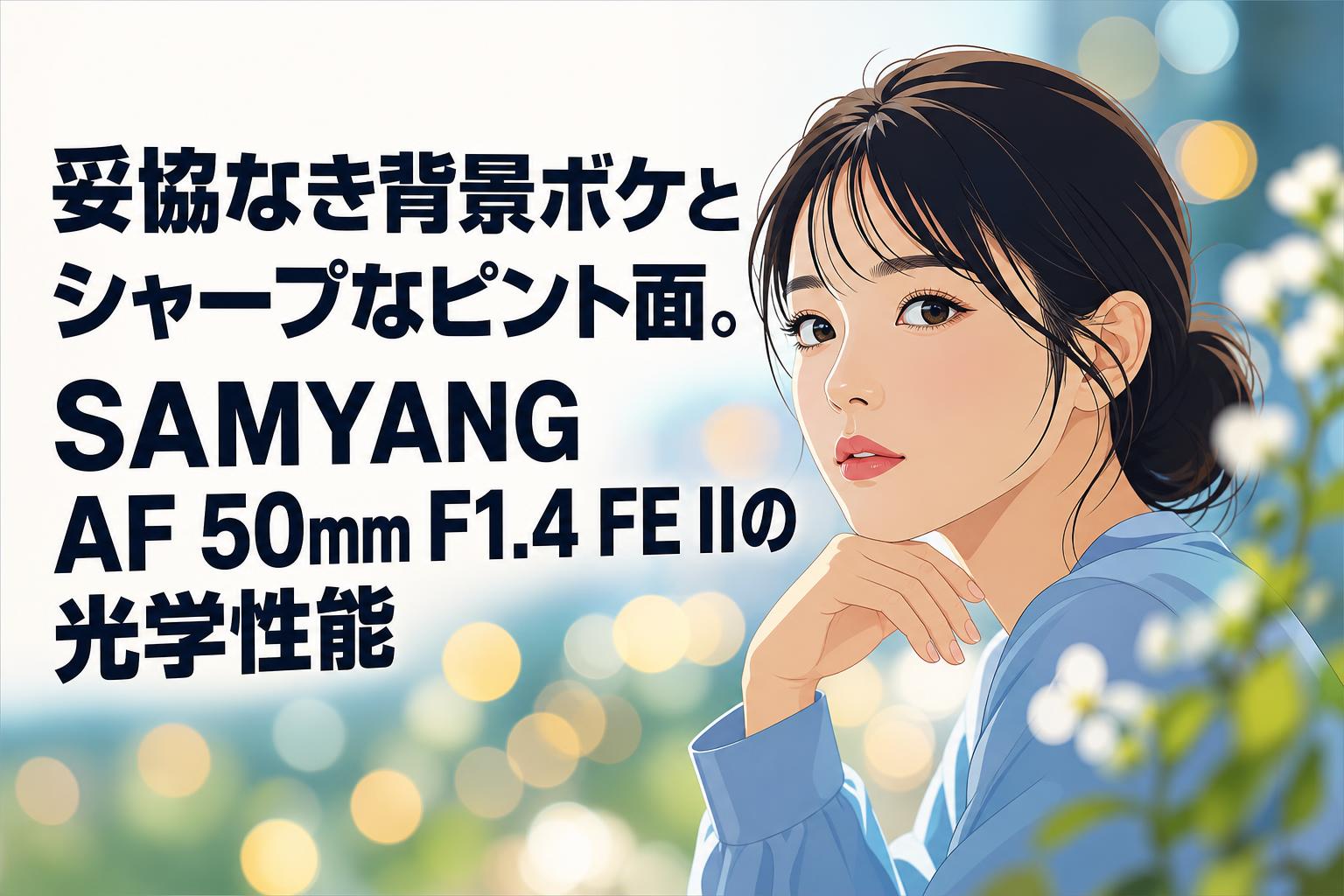 妥協なき背景ボケとシャープなピント面。SAMYANG AF 50mm F1.4 FE IIの光学性能