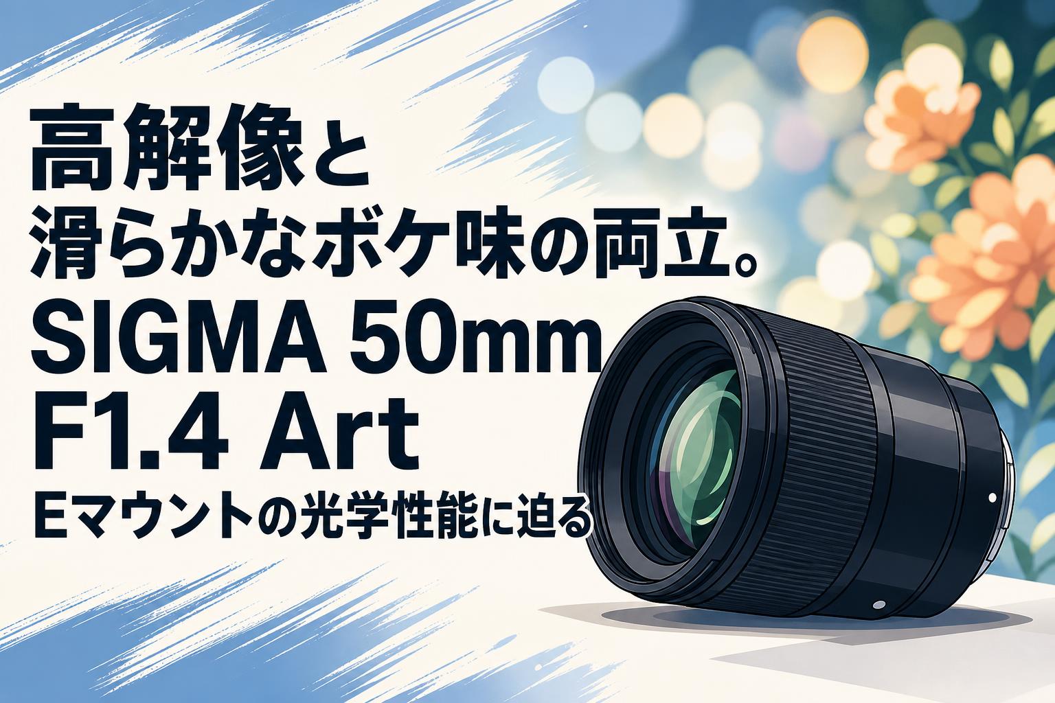 高解像と滑らかなボケ味の両立。SIGMA 50mm F1.4 Art Eマウントの光学性能に迫る