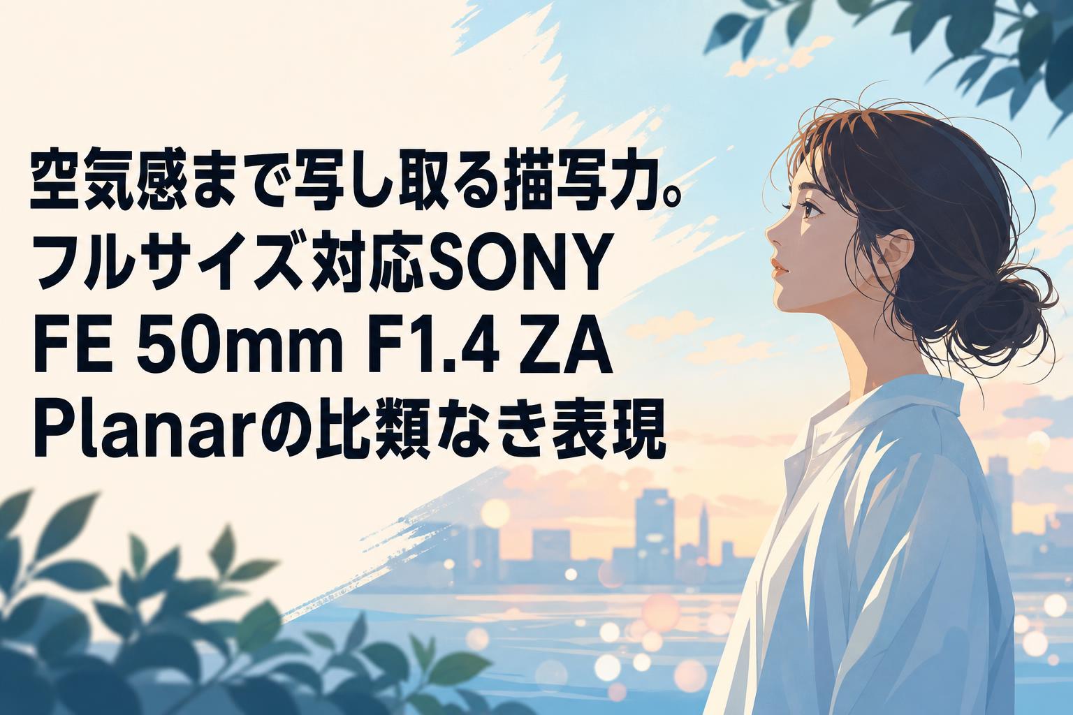 空気感まで写し取る描写力。フルサイズ対応SONY FE 50mm F1.4 ZA Planarの比類なき表現