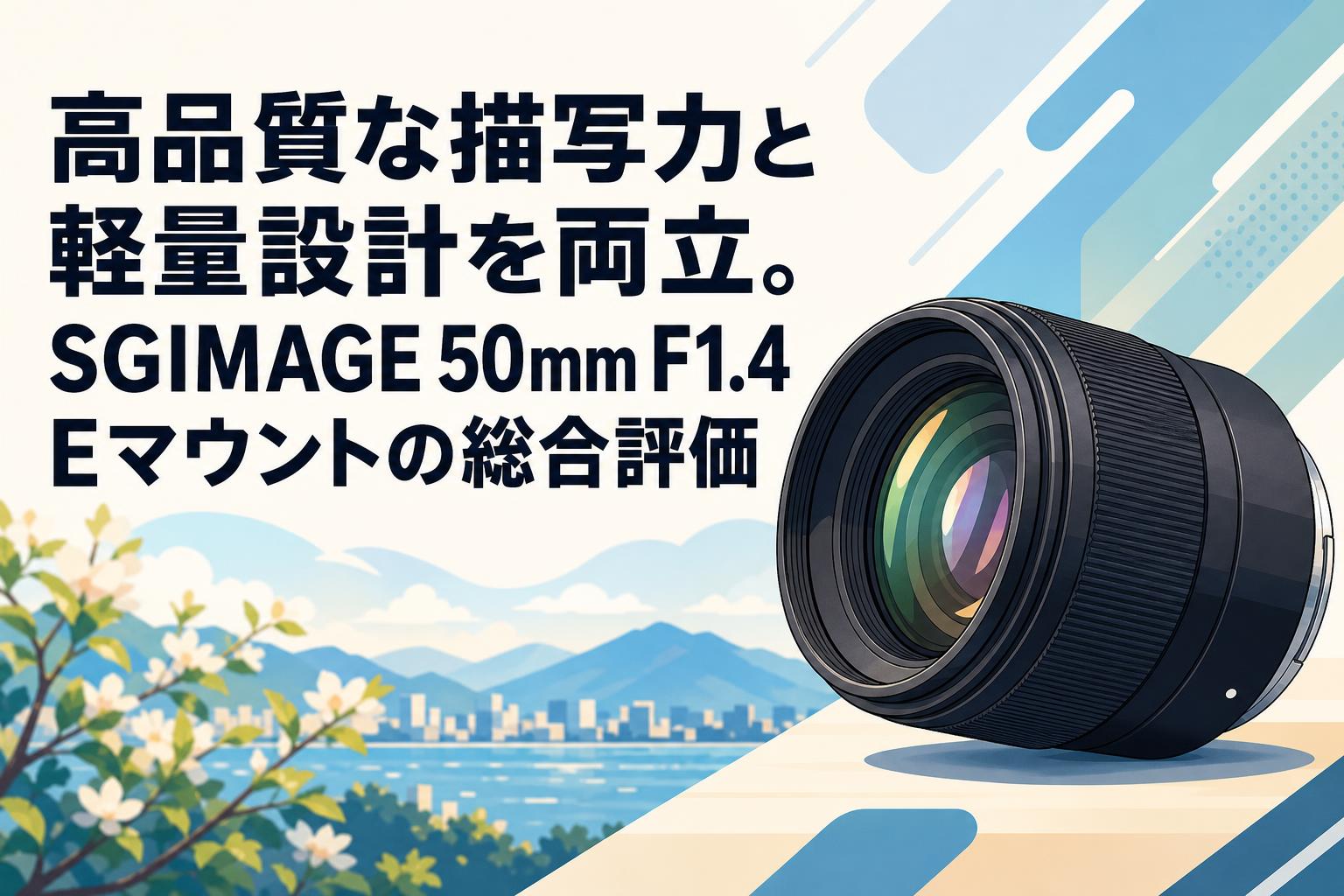高品質な描写力と軽量設計を両立。SGIMAGE 50mm F1.4 Eマウントの総合評価