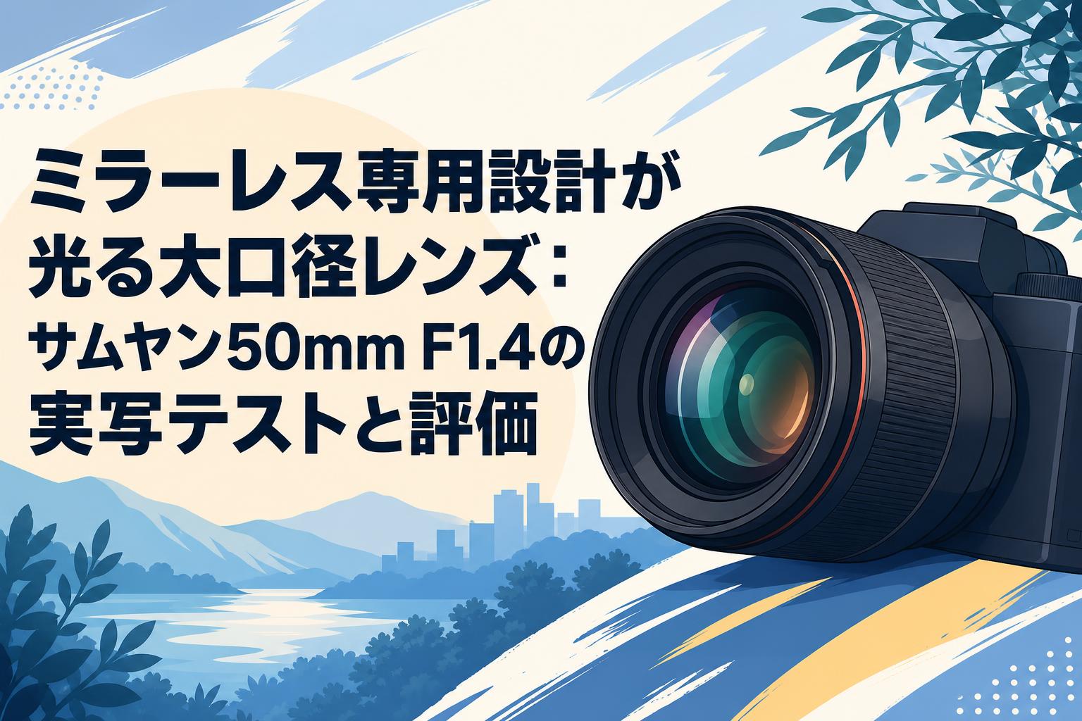 ミラーレス専用設計が光る大口径レンズ：サムヤン50mm F1.4の実写テストと評価