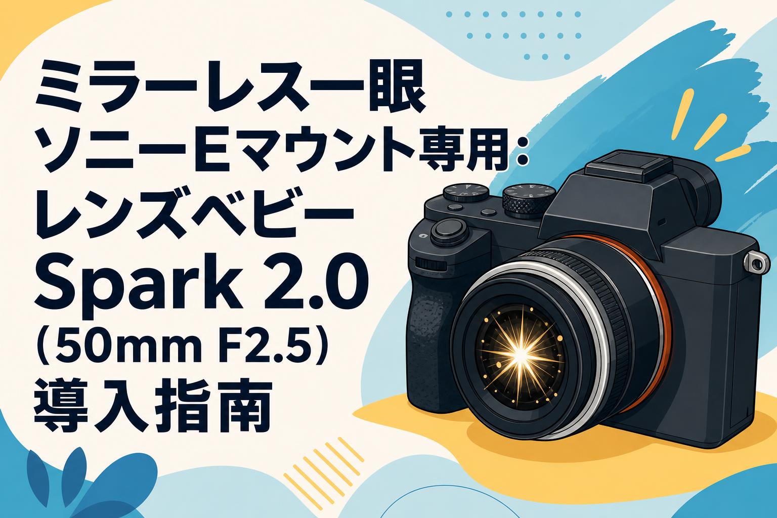 ミラーレス一眼ソニーEマウント専用：レンズベビー Spark 2.0（50mm F2.5）導入指南