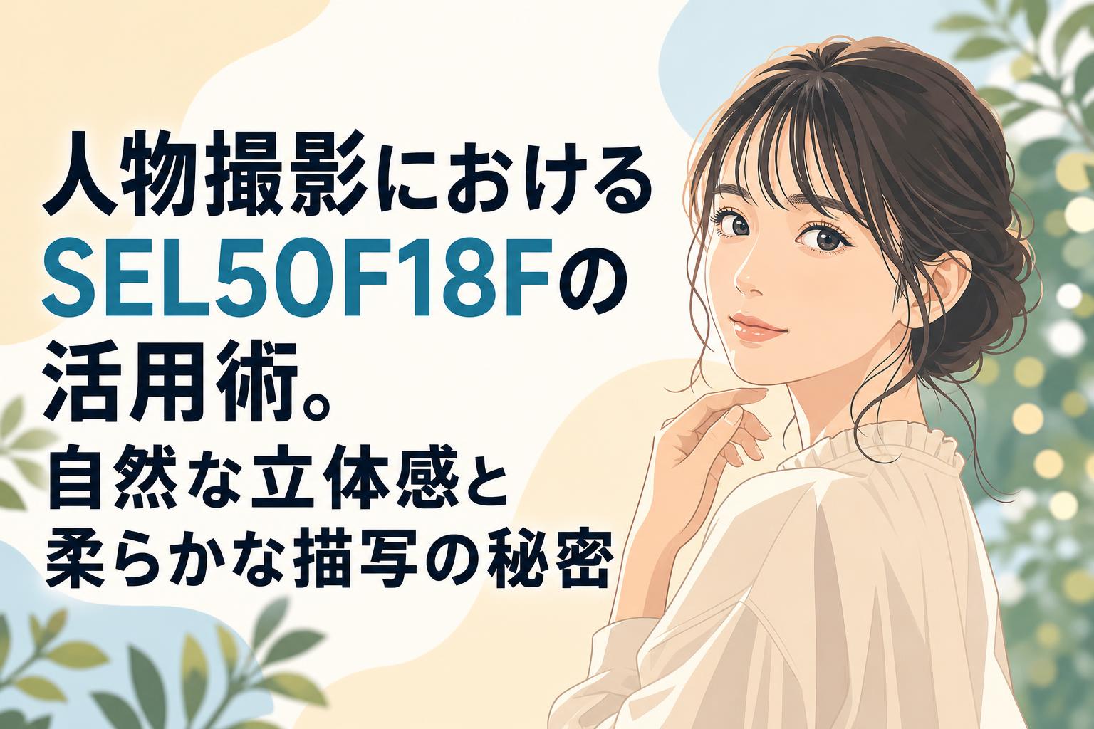 人物撮影におけるSEL50F18Fの活用術。自然な立体感と柔らかな描写の秘密