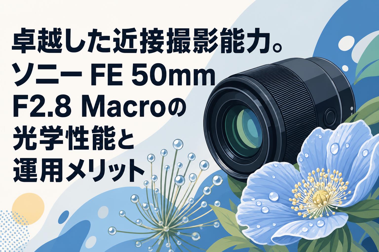 卓越した近接撮影能力。ソニー FE 50mm F2.8 Macroの光学性能と運用メリット