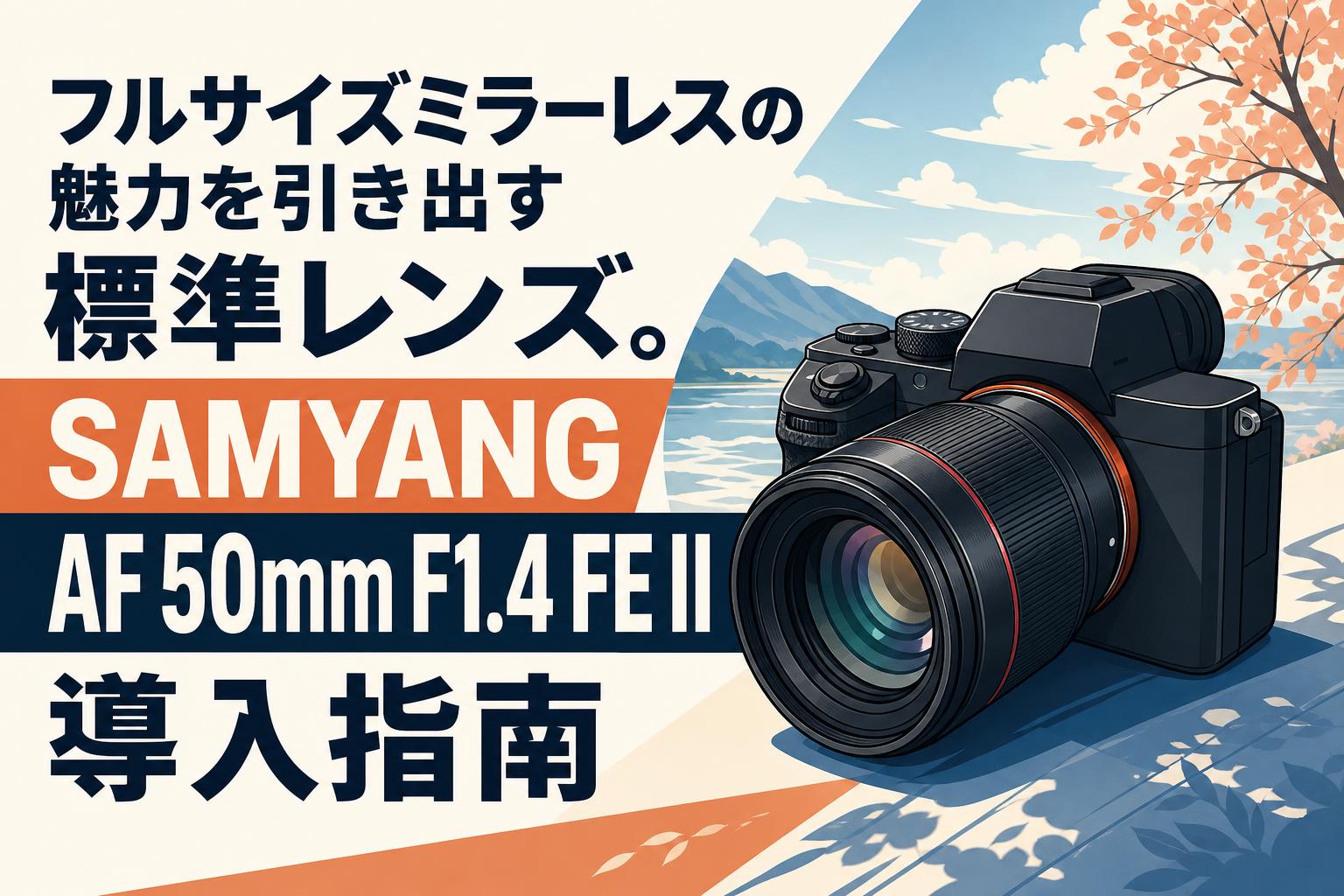 フルサイズミラーレスの魅力を引き出す標準レンズ。SAMYANG AF 50mm F1.4 FE II導入指南