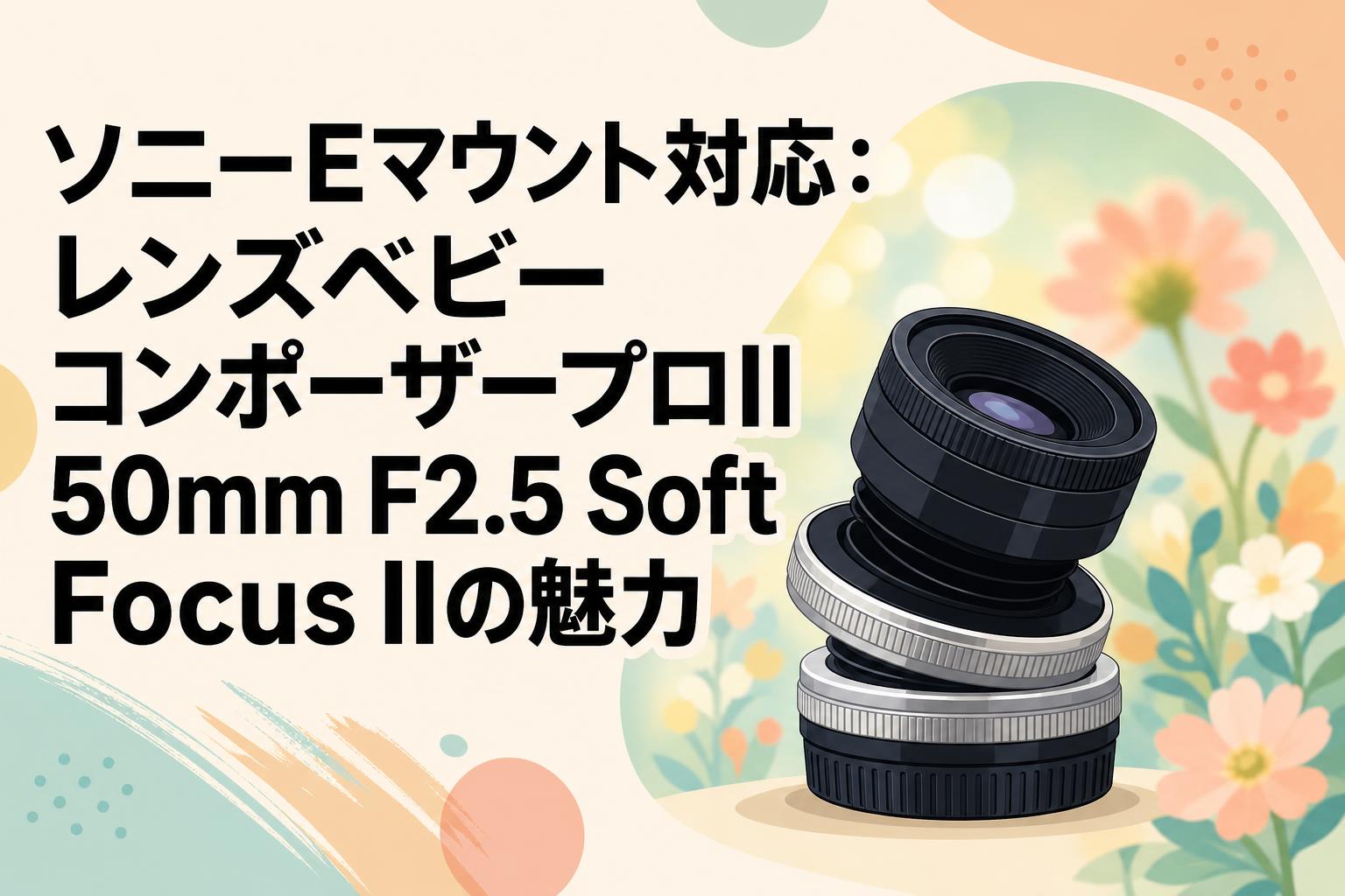 ソニーEマウント対応：レンズベビー コンポーザープロII 50mm F2.5 Soft Focus IIの魅力