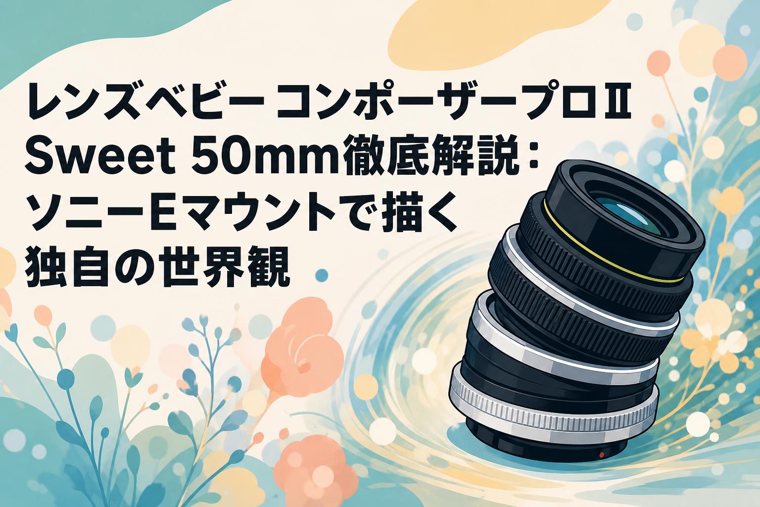 レンズベビー コンポーザープロⅡ Sweet 50mm徹底解説：ソニーEマウントで描く独自の世界観