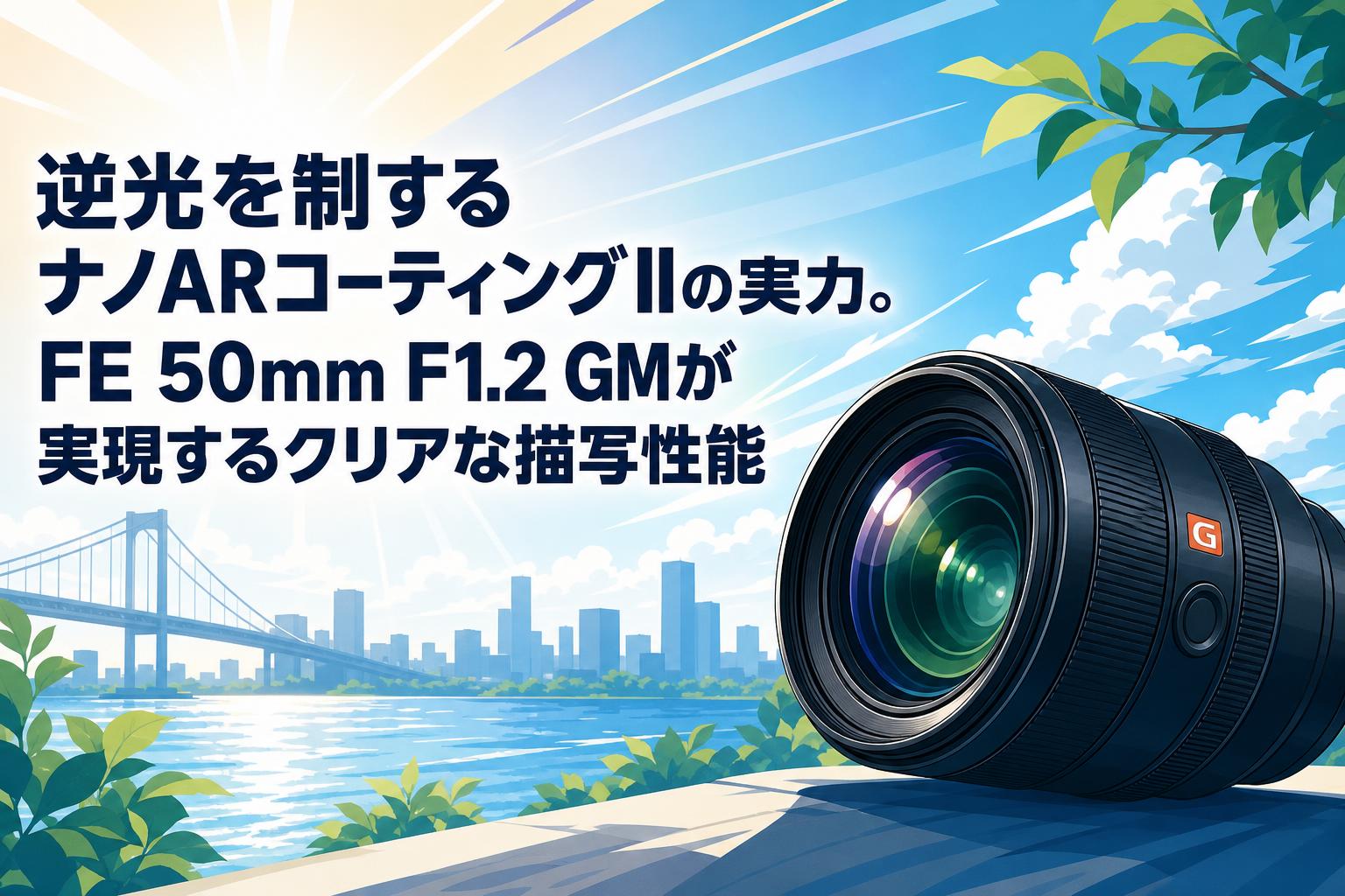 逆光を制するナノARコーティングIIの実力。FE 50mm F1.2 GMが実現するクリアな描写性能