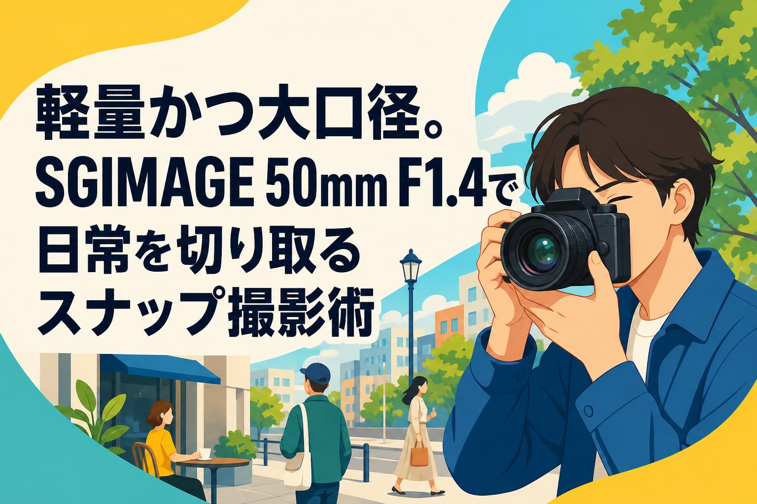 軽量かつ大口径。SGIMAGE 50mm F1.4で日常を切り取るスナップ撮影術