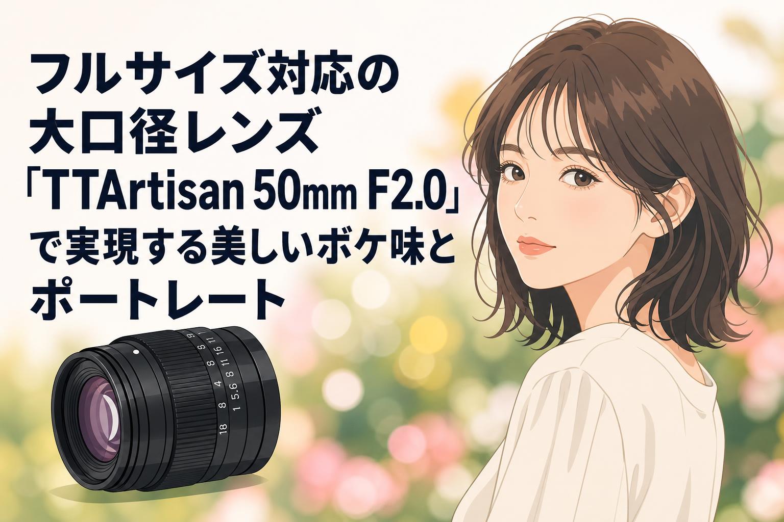 フルサイズ対応の大口径レンズ「TTArtisan 50mm F2.0」で実現する美しいボケ味とポートレート
