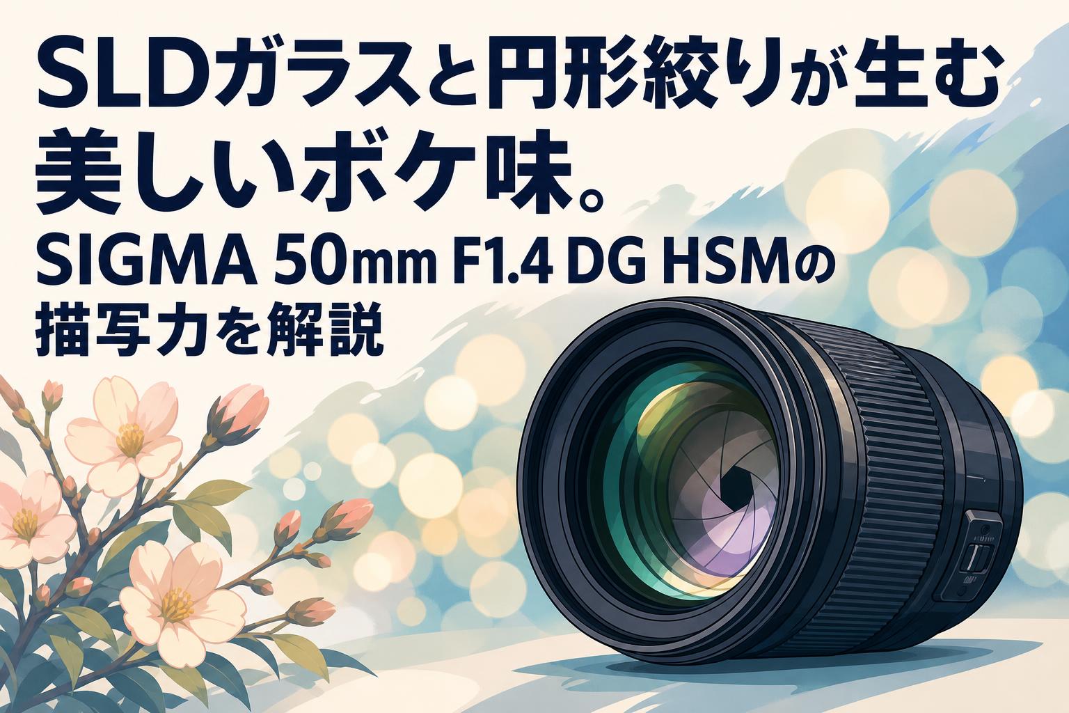 SLDガラスと円形絞りが生む美しいボケ味。SIGMA 50mm F1.4 DG HSMの描写力を解説