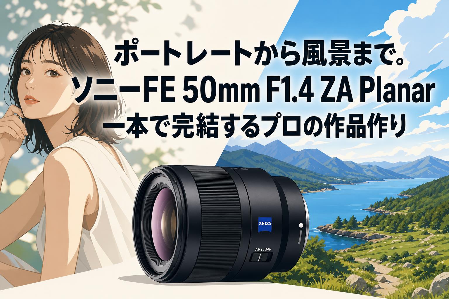 ポートレートから風景まで。ソニーFE 50mm F1.4 ZA Planar一本で完結するプロの作品作り