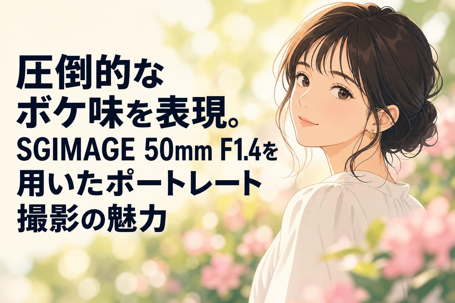 圧倒的なボケ味を表現。SGIMAGE 50mm F1.4を用いたポートレート撮影の魅力