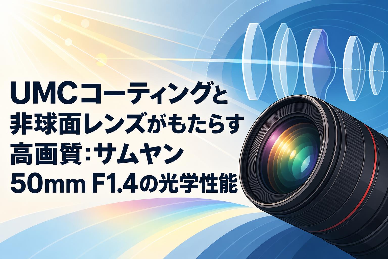 UMCコーティングと非球面レンズがもたらす高画質：サムヤン50mm F1.4の光学性能