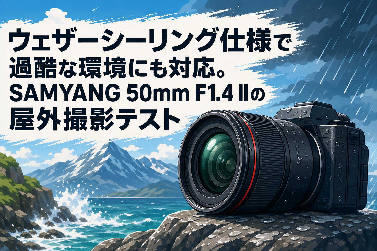 ウェザーシーリング仕様で過酷な環境にも対応。SAMYANG 50mm F1.4 IIの屋外撮影テスト
