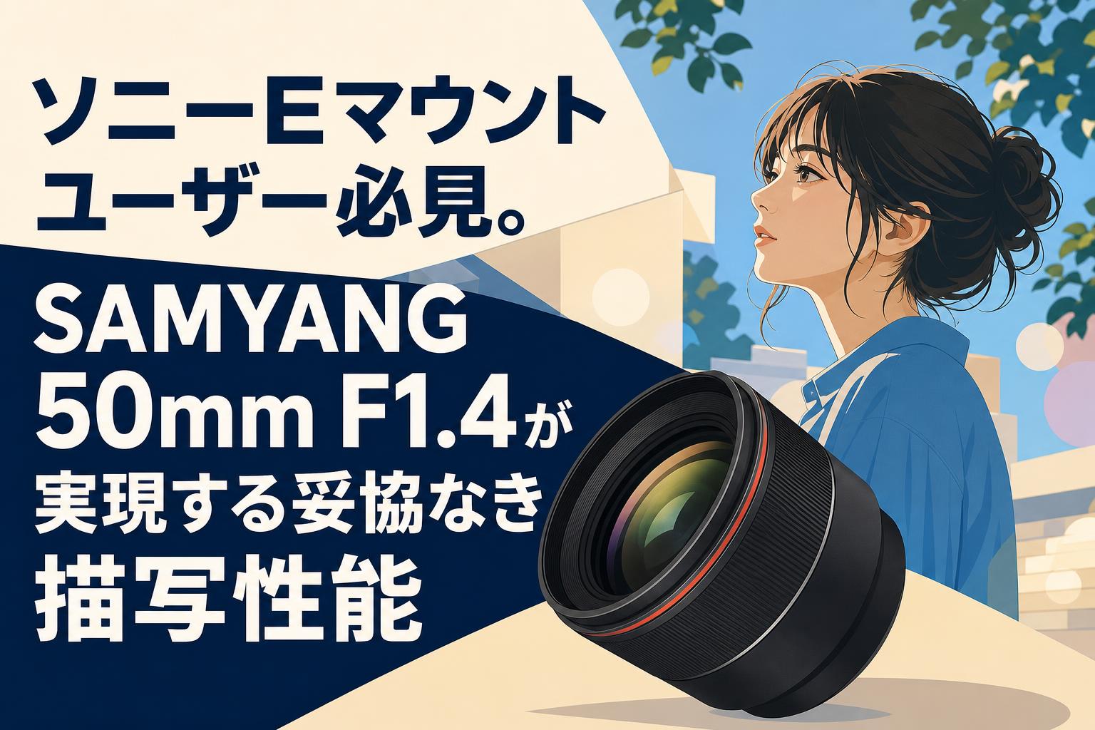 ソニーEマウントユーザー必見。SAMYANG 50mm F1.4が実現する妥協なき描写性能