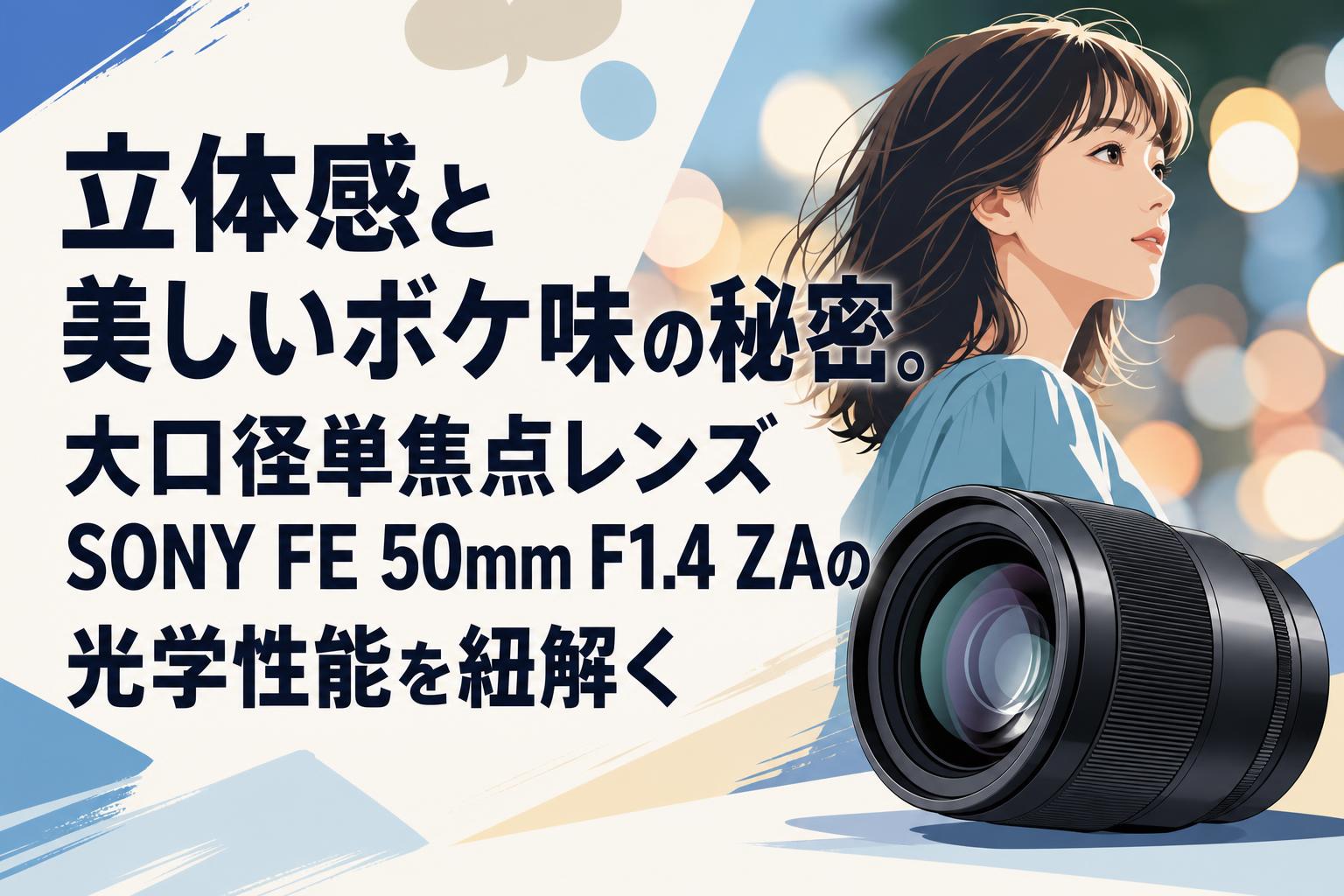 立体感と美しいボケ味の秘密。大口径単焦点レンズSONY FE 50mm F1.4 ZAの光学性能を紐解く
