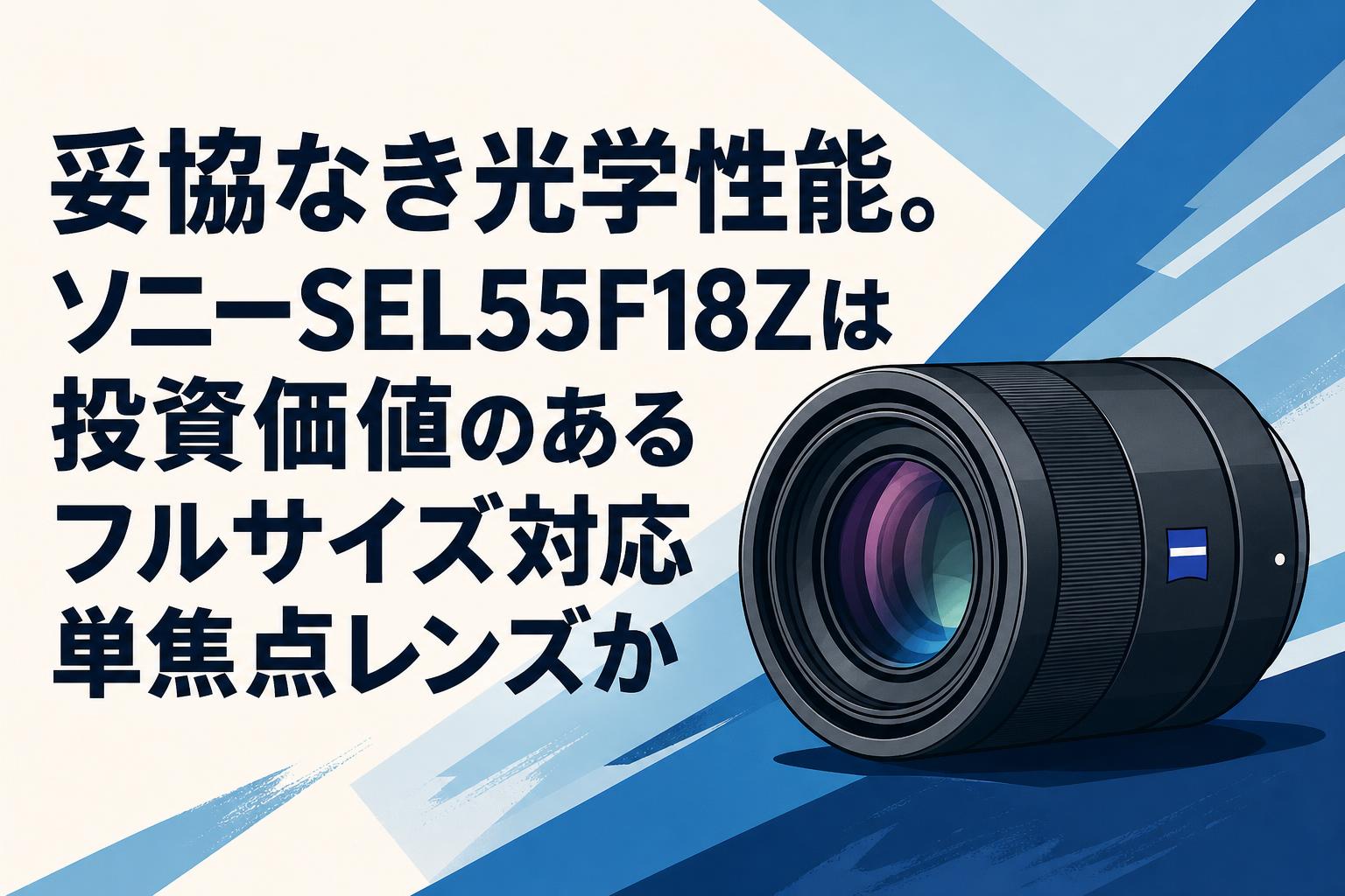 妥協なき光学性能。ソニーSEL55F18Zは投資価値のあるフルサイズ対応単焦点レンズか