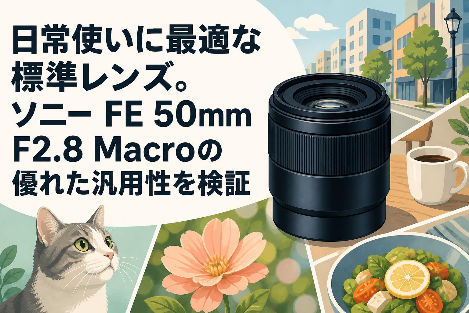 日常使いに最適な標準レンズ。ソニー FE 50mm F2.8 Macroの優れた汎用性を検証