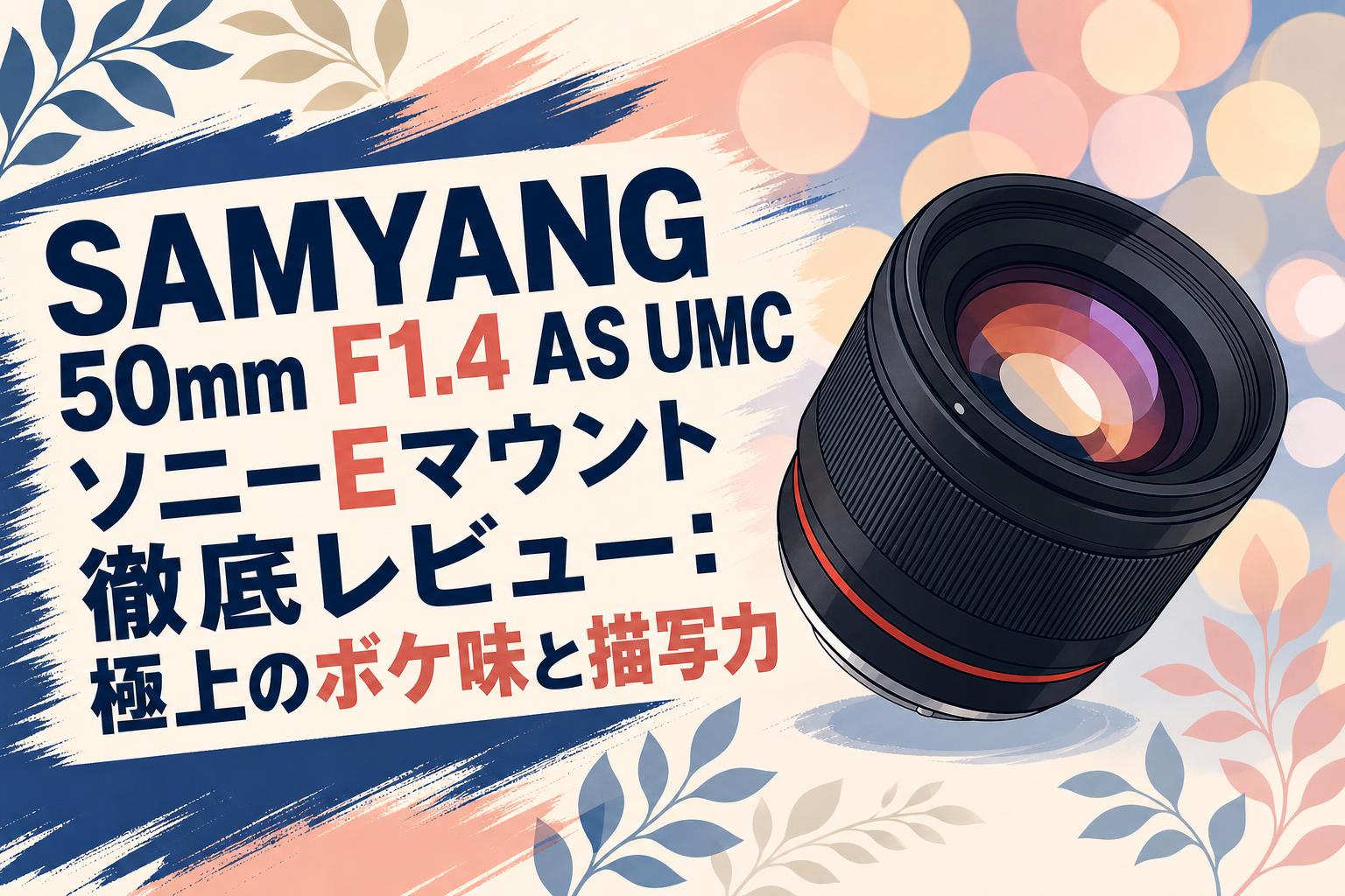 SAMYANG 50mm F1.4 AS UMC ソニーEマウント徹底レビュー：極上のボケ味と描写力