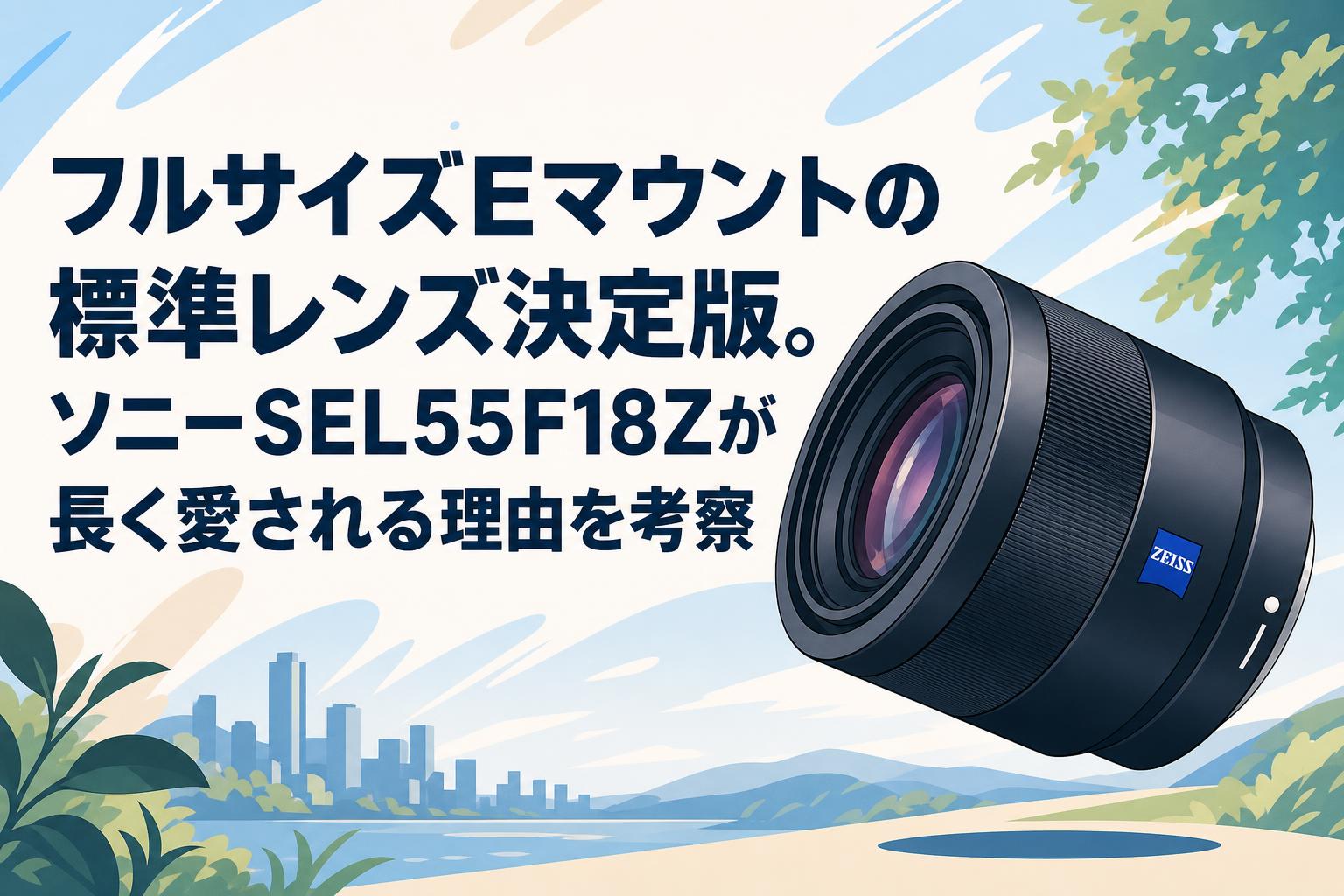 フルサイズEマウントの標準レンズ決定版。ソニーSEL55F18Zが長く愛される理由を考察