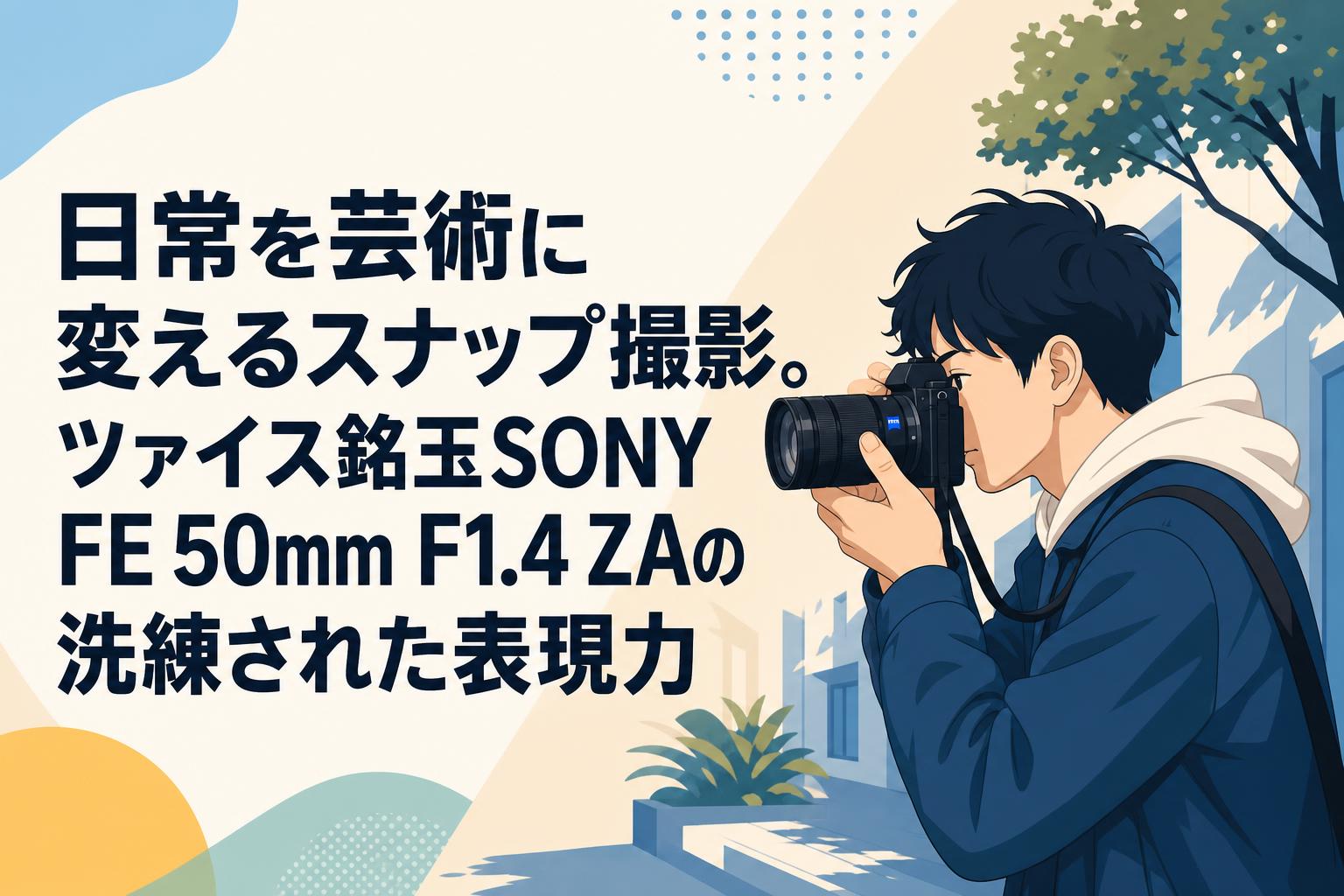 日常を芸術に変えるスナップ撮影。ツァイス銘玉SONY FE 50mm F1.4 ZAの洗練された表現力