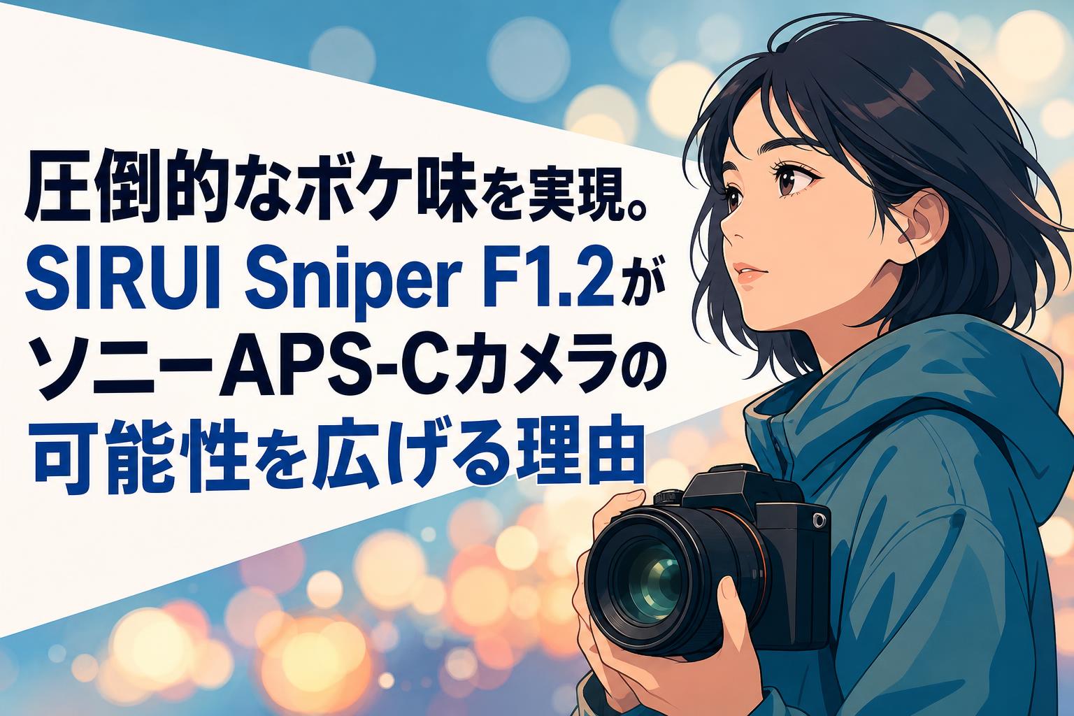 圧倒的なボケ味を実現。SIRUI Sniper F1.2がソニーAPS-Cカメラの可能性を広げる理由