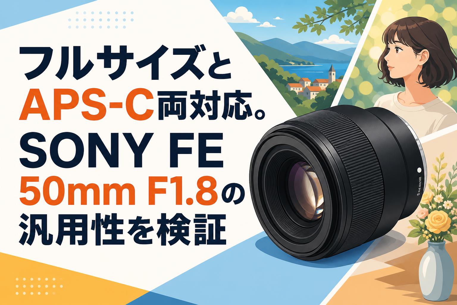 フルサイズとAPS-C両対応。SONY FE 50mm F1.8の汎用性を検証