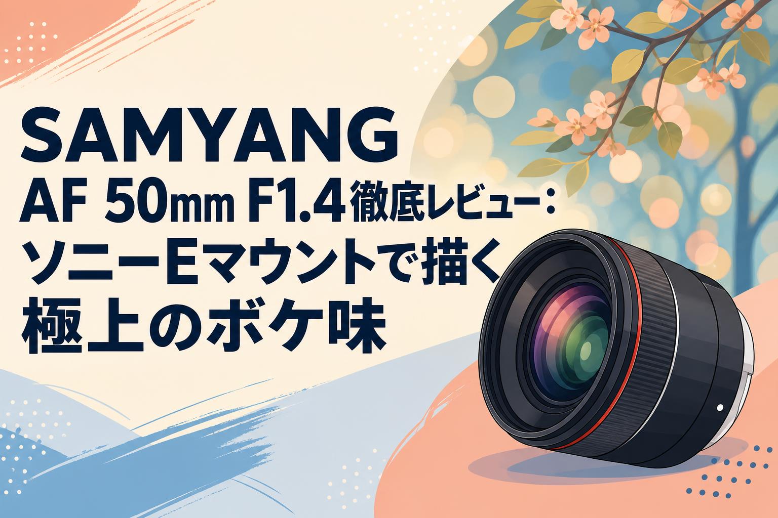 SAMYANG AF 50mm F1.4徹底レビュー：ソニーEマウントで描く極上のボケ味