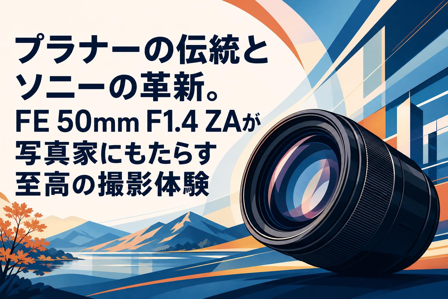 プラナーの伝統とソニーの革新。FE 50mm F1.4 ZAが写真家にもたらす至高の撮影体験