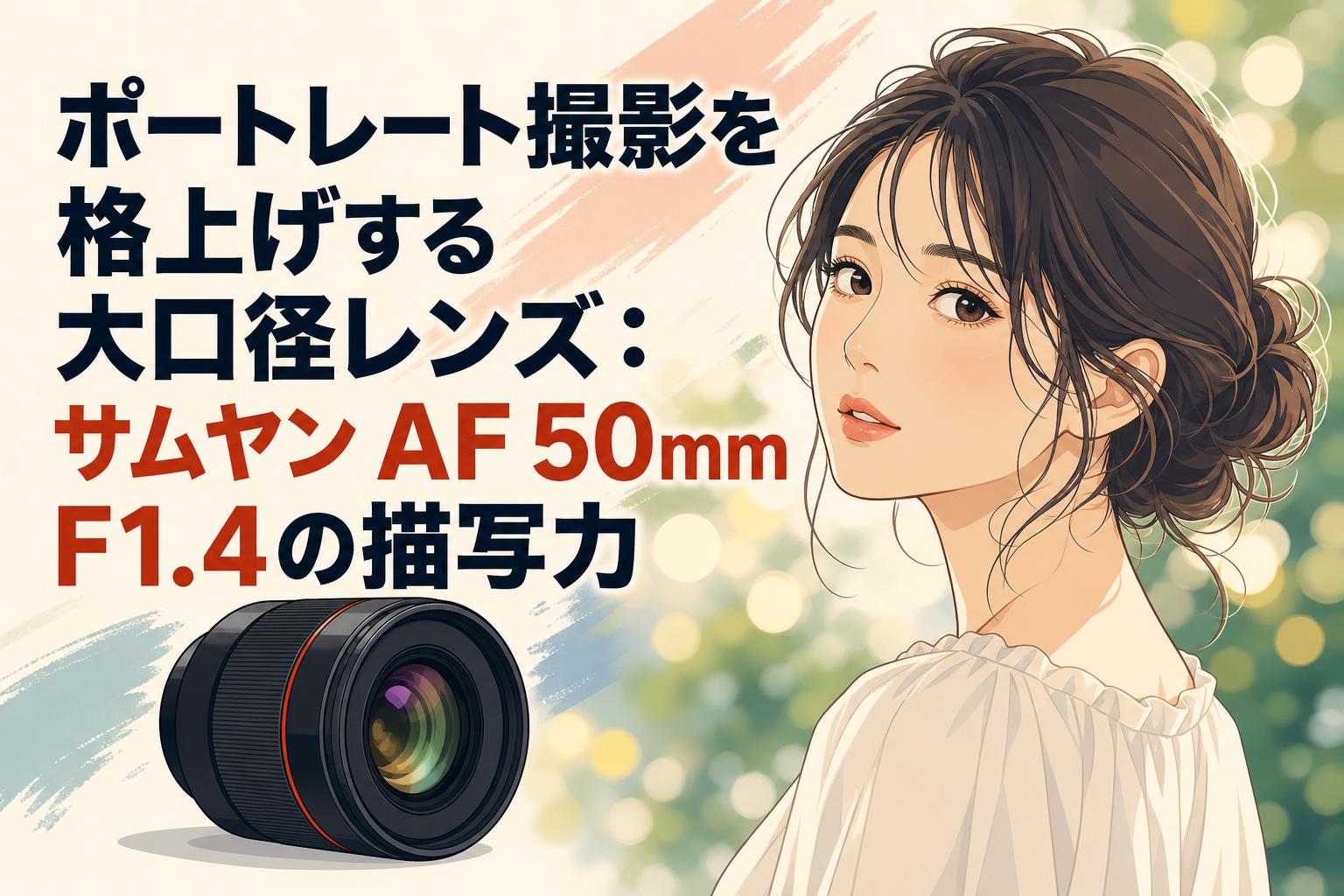 ポートレート撮影を格上げする大口径レンズ：サムヤン AF 50mm F1.4の描写力