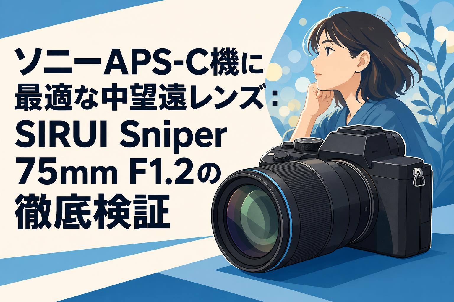 ソニーAPS-C機に最適な中望遠レンズ：SIRUI Sniper 75mm F1.2の徹底検証