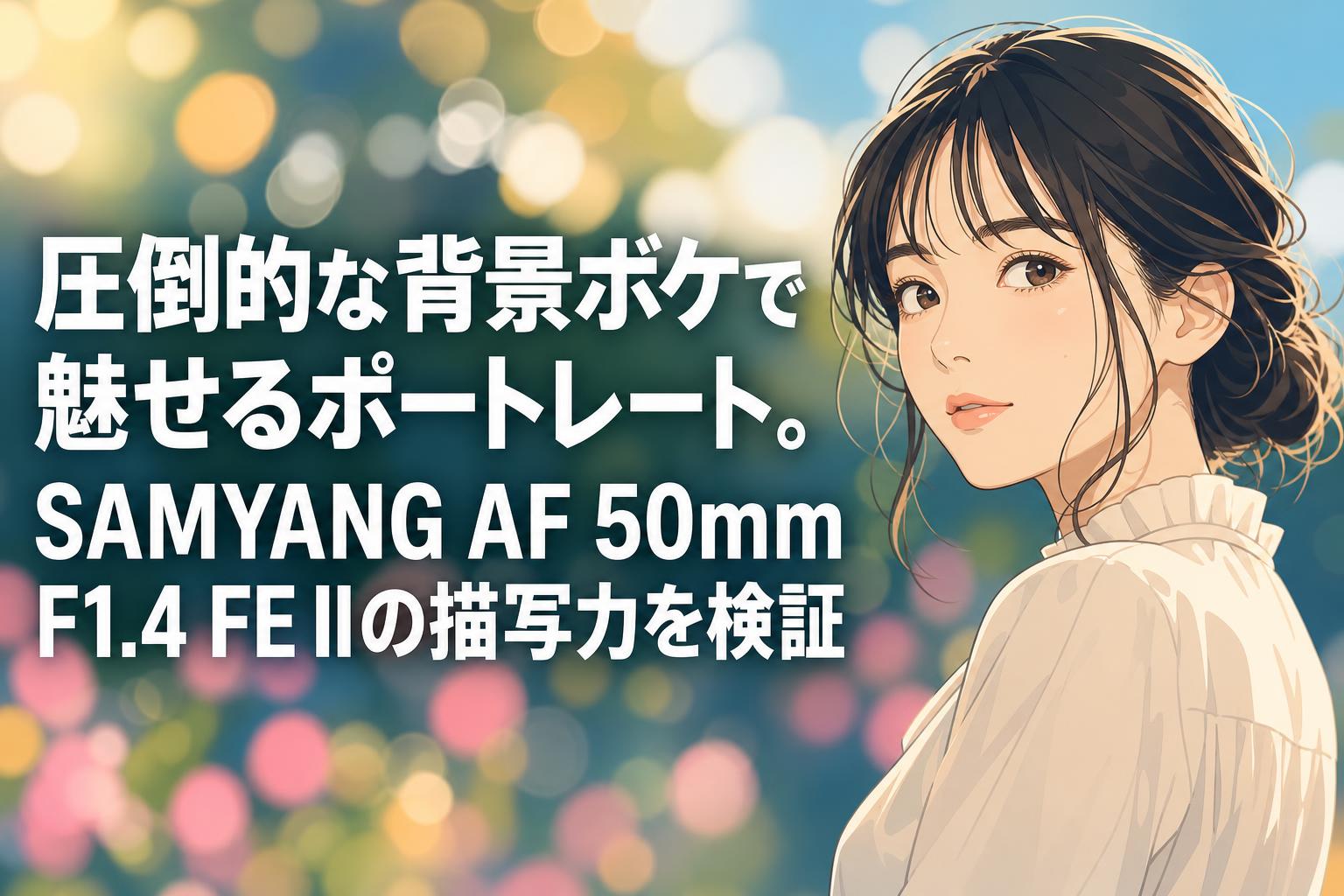 圧倒的な背景ボケで魅せるポートレート。SAMYANG AF 50mm F1.4 FE IIの描写力を検証