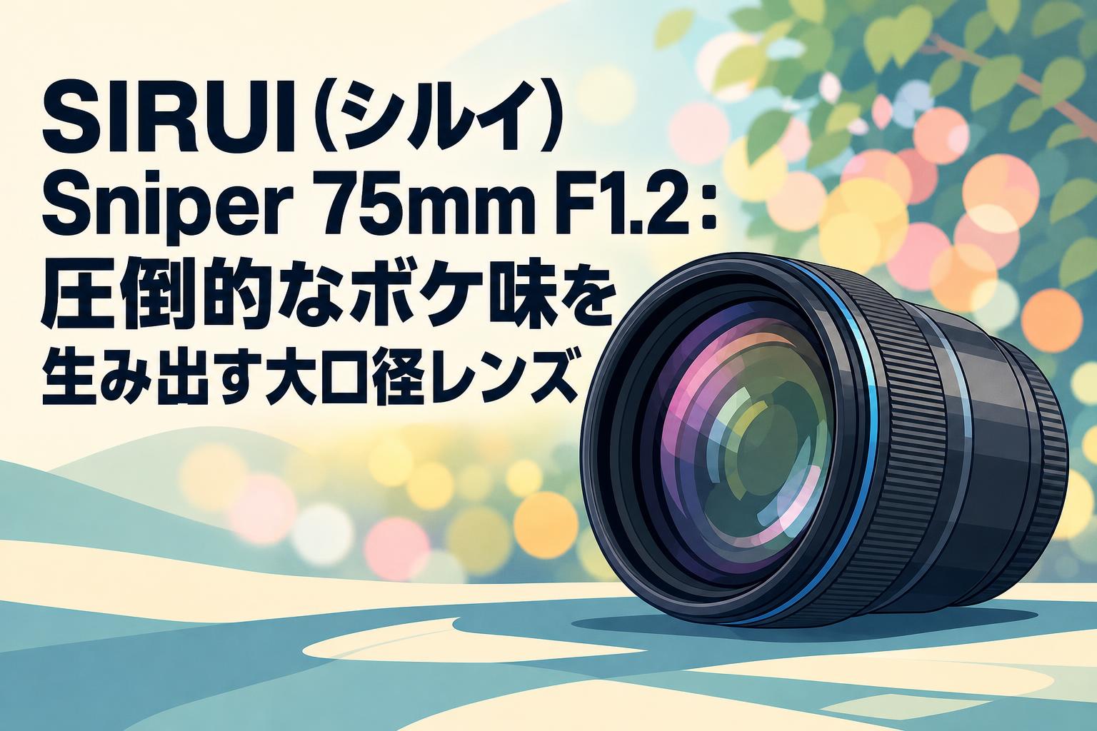 SIRUI（シルイ）Sniper 75mm F1.2：圧倒的なボケ味を生み出す大口径レンズ