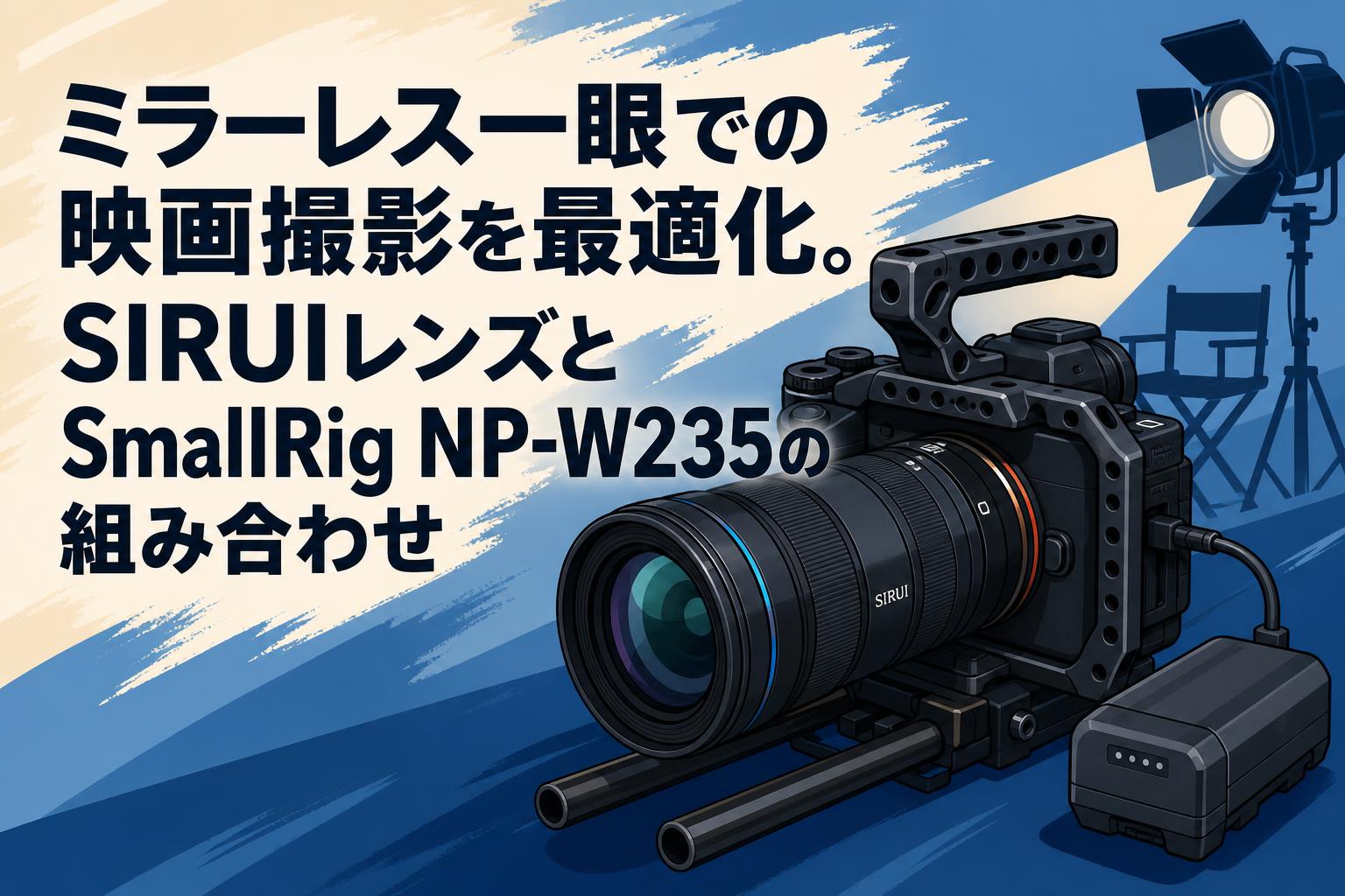 ミラーレス一眼での映画撮影を最適化。SIRUIレンズとSmallRig NP-W235の組み合わせ