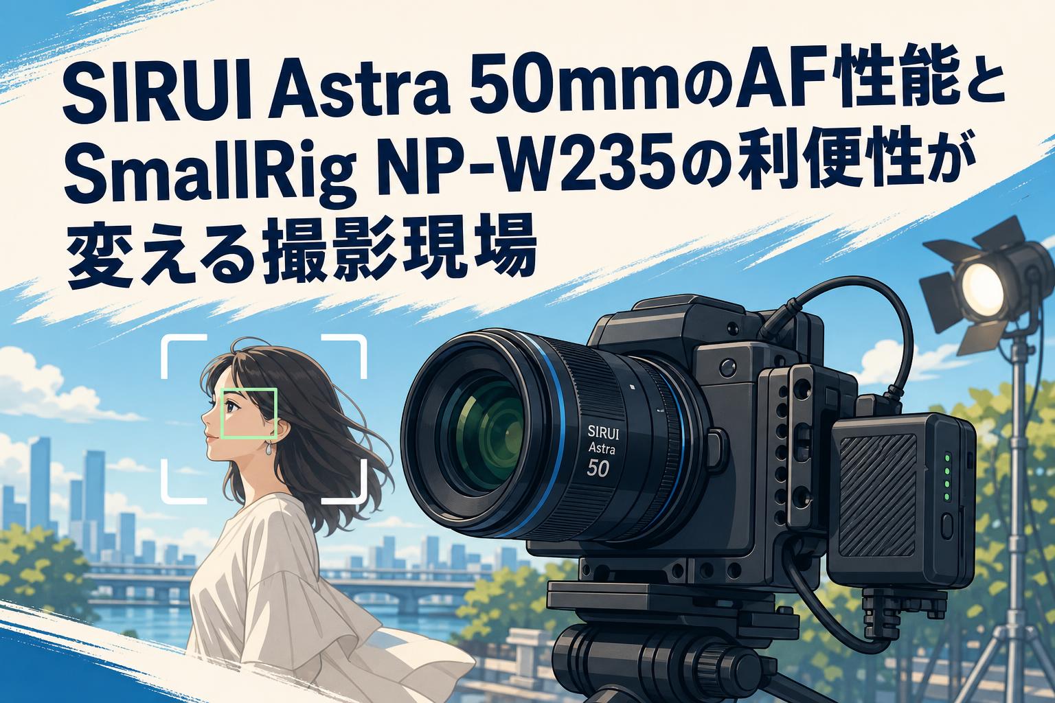 SIRUI Astra 50mmのAF性能とSmallRig NP-W235の利便性が変える撮影現場