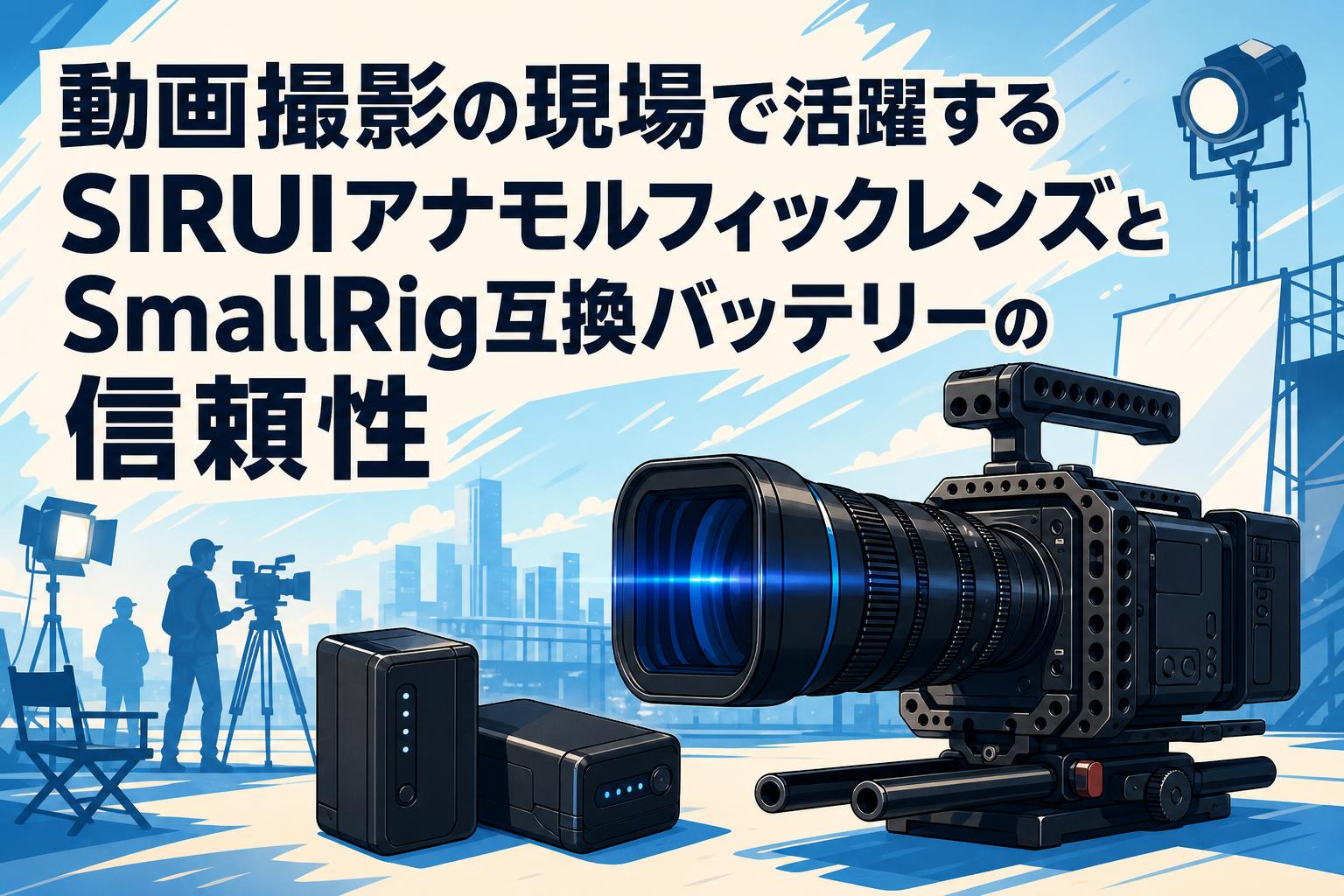動画撮影の現場で活躍するSIRUIアナモルフィックレンズとSmallRig互換バッテリーの信頼性