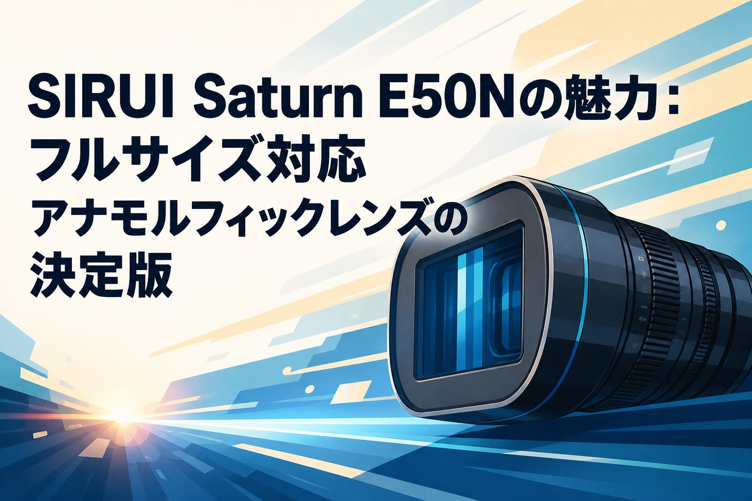 SIRUI Saturn E50Nの魅力：フルサイズ対応アナモルフィックレンズの決定版