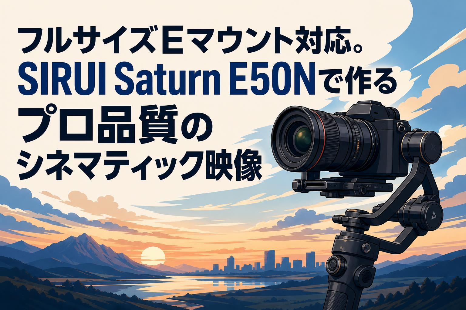 フルサイズEマウント対応。SIRUI Saturn E50Nで作るプロ品質のシネマティック映像