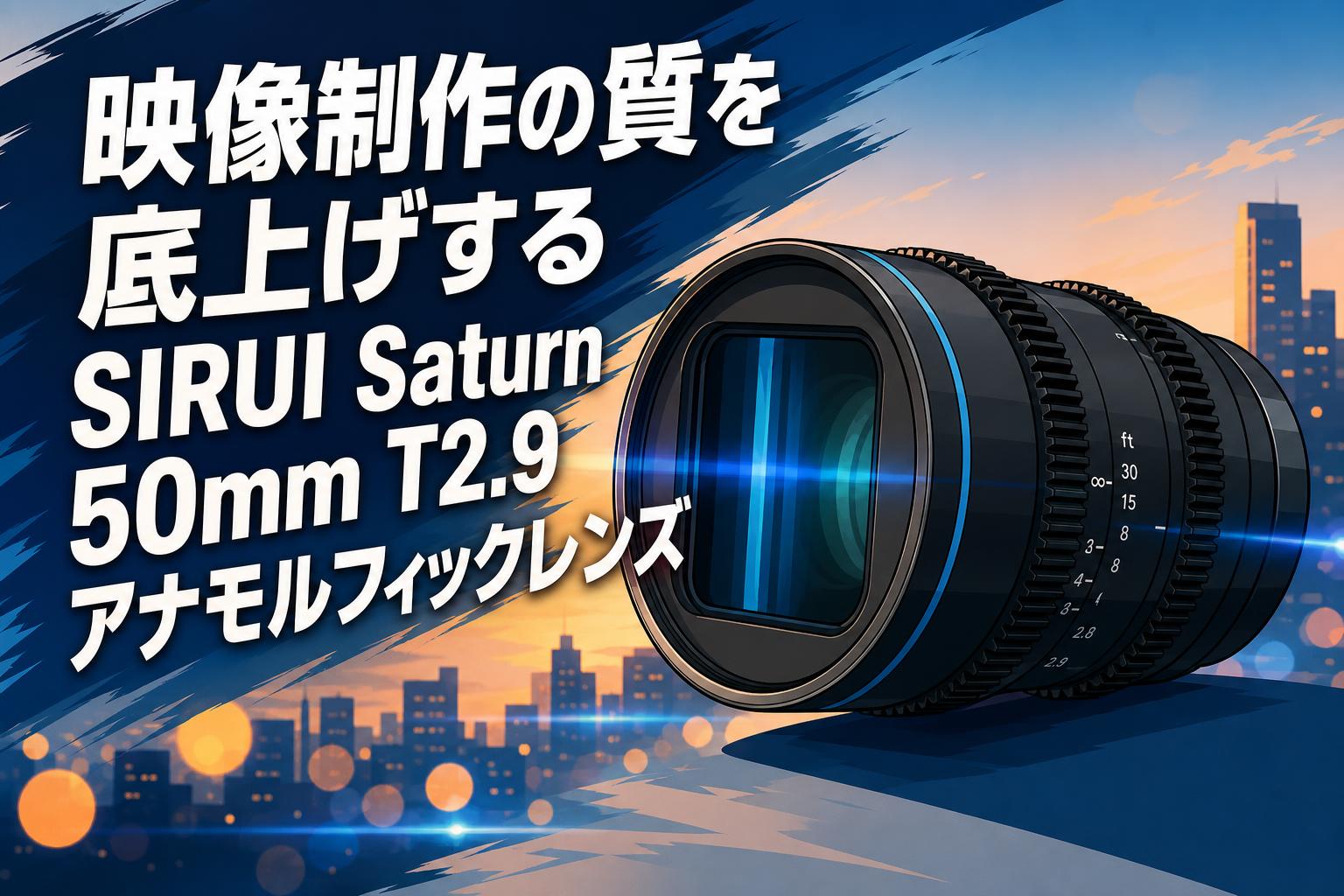 映像制作の質を底上げするSIRUI Saturn 50mm T2.9アナモルフィックレンズ